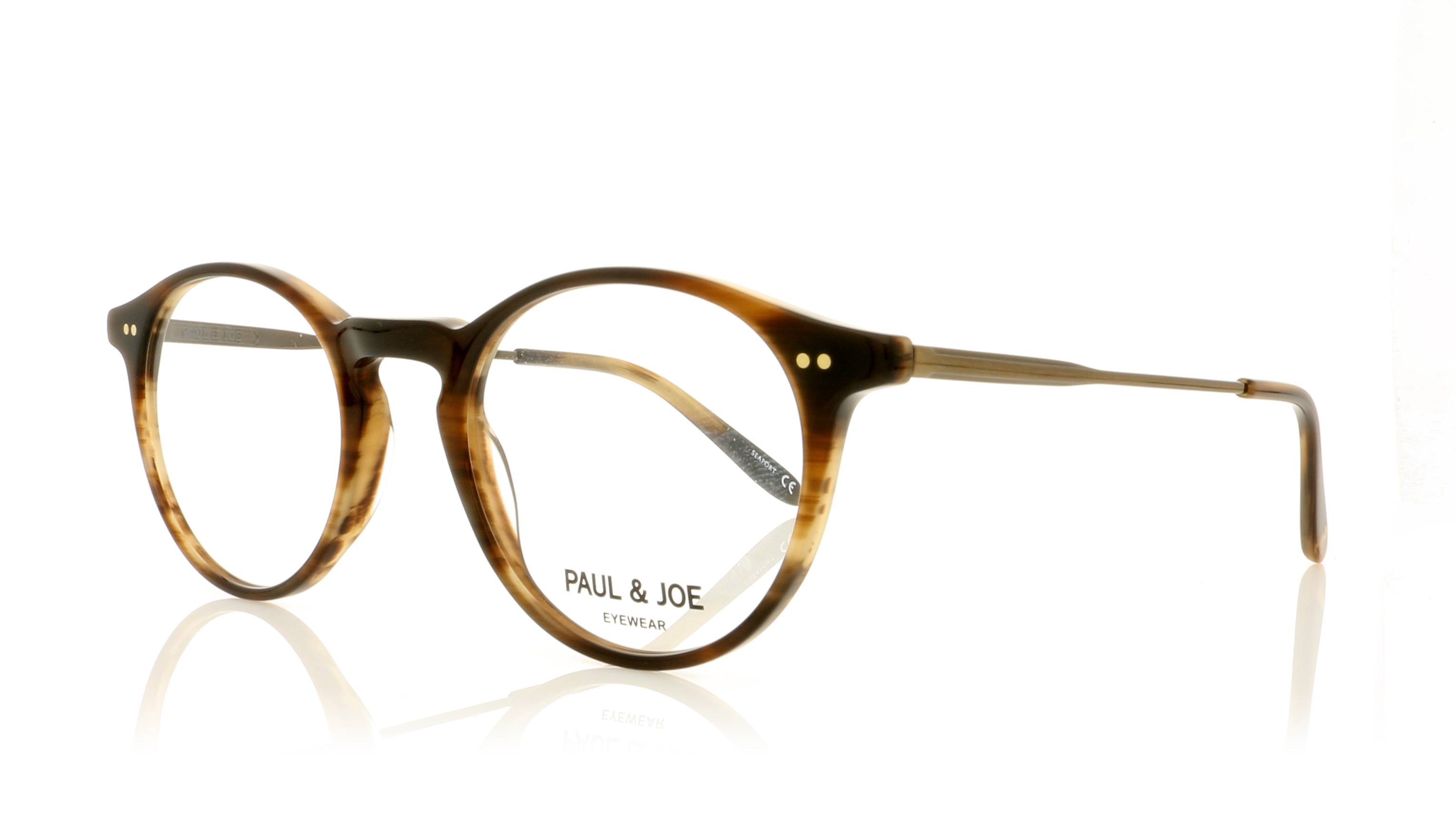Paul & Joe Kaal 52 Crystal Honey Tortoise E445 Glasses