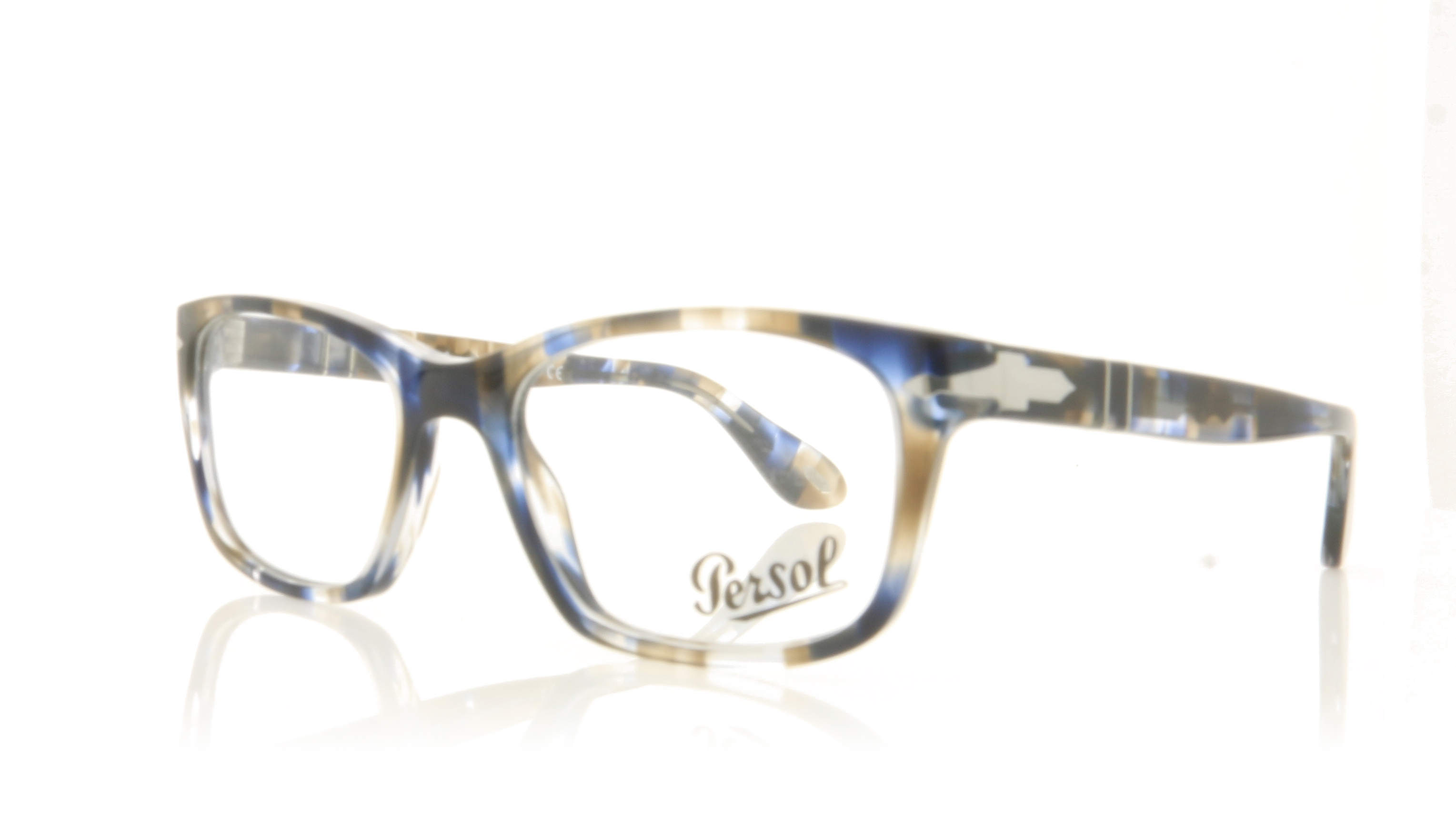 Persol 0PO3012V Striped Blue/Grey 1126 Glasses