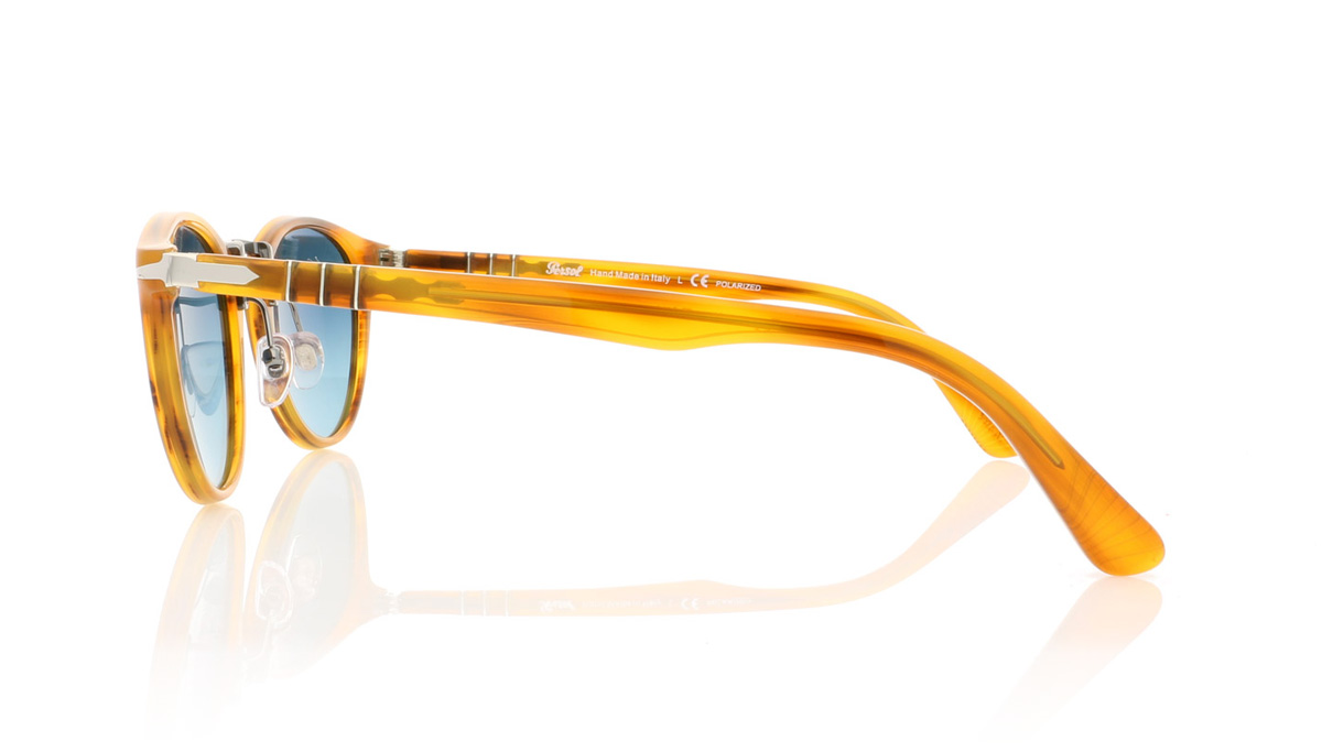 Persol Typewriter Edition PO3108S Striped Brown 960/S3 Sunglasses