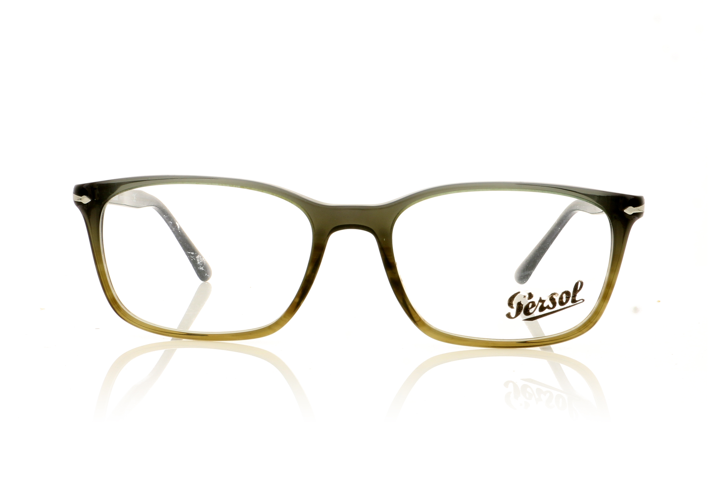 Persol PO3189V Grey Striped Green Gradient 1012 Glasses
