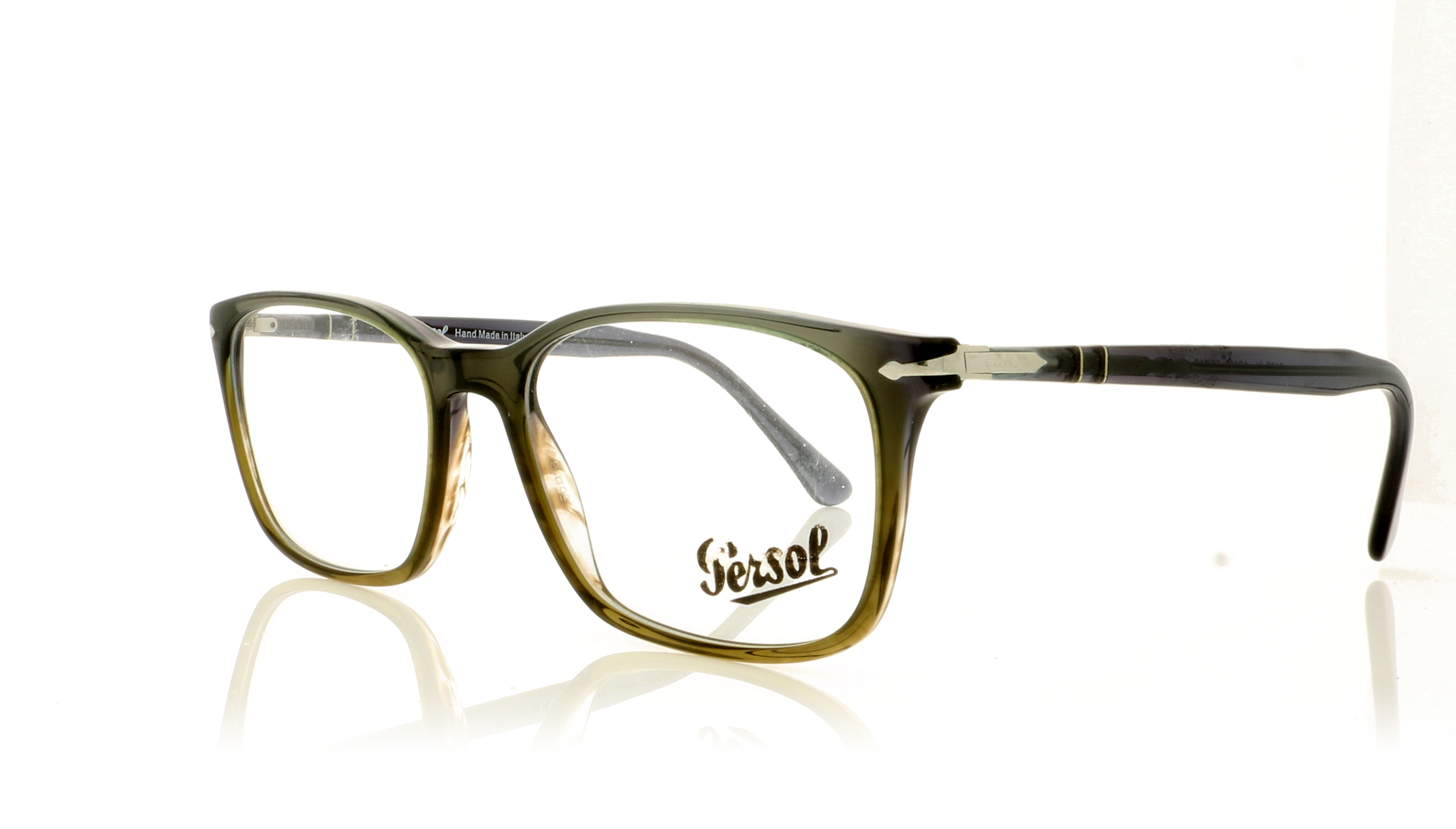 Persol PO3189V Grey Striped Green Gradient 1012 Glasses