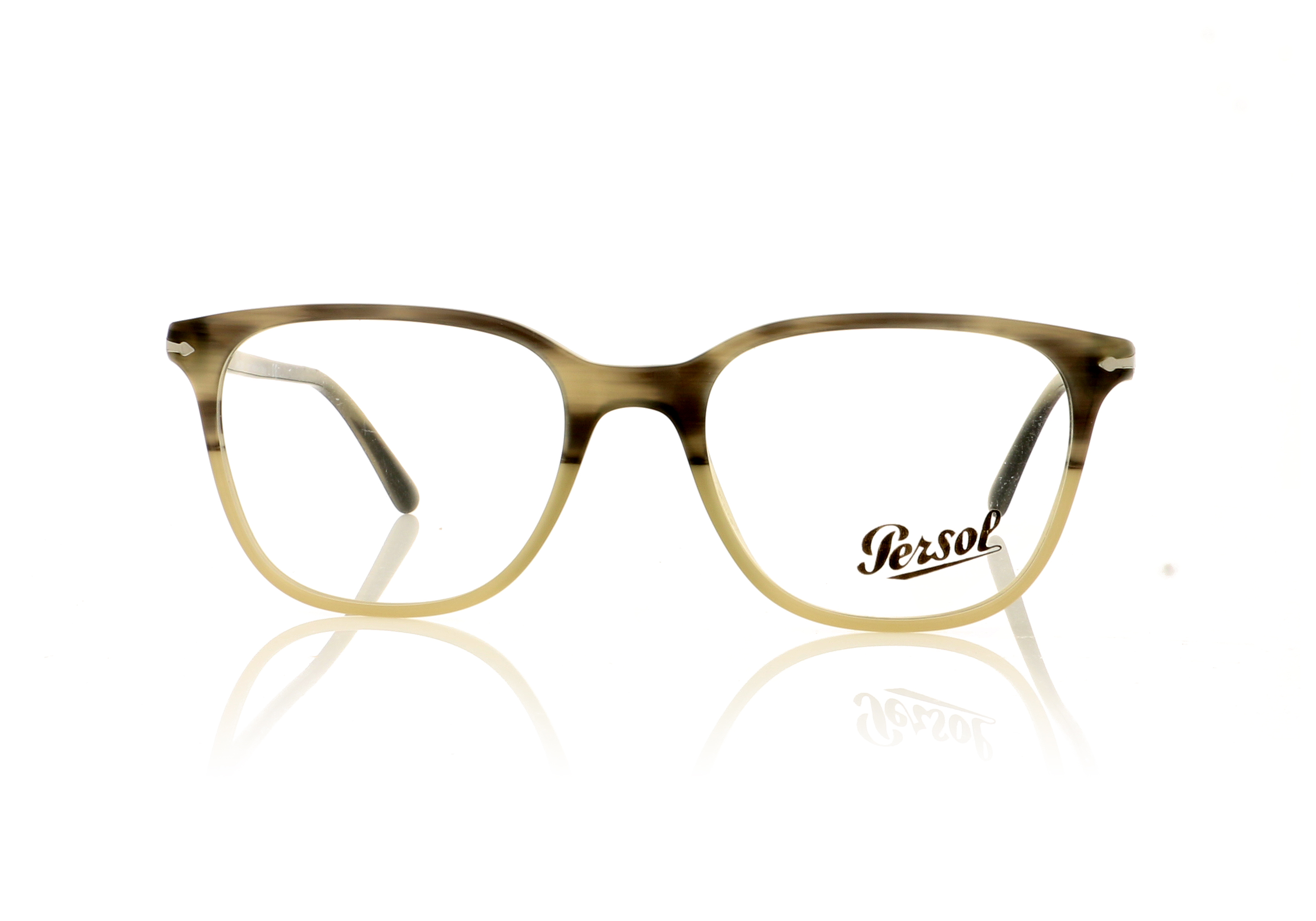 Persol 0PO3203V Stripped Grey Beige Gradient 1065 Glasses