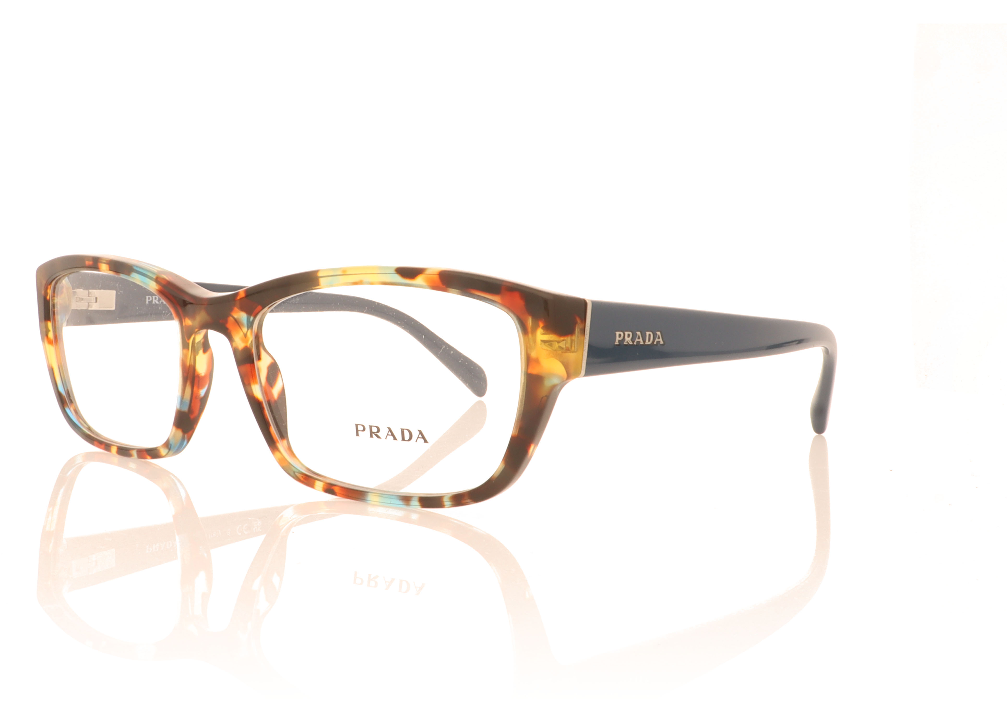 Prada Heritage 0PR 18OV Havana Spotted Blue NAG1O1 Glasses