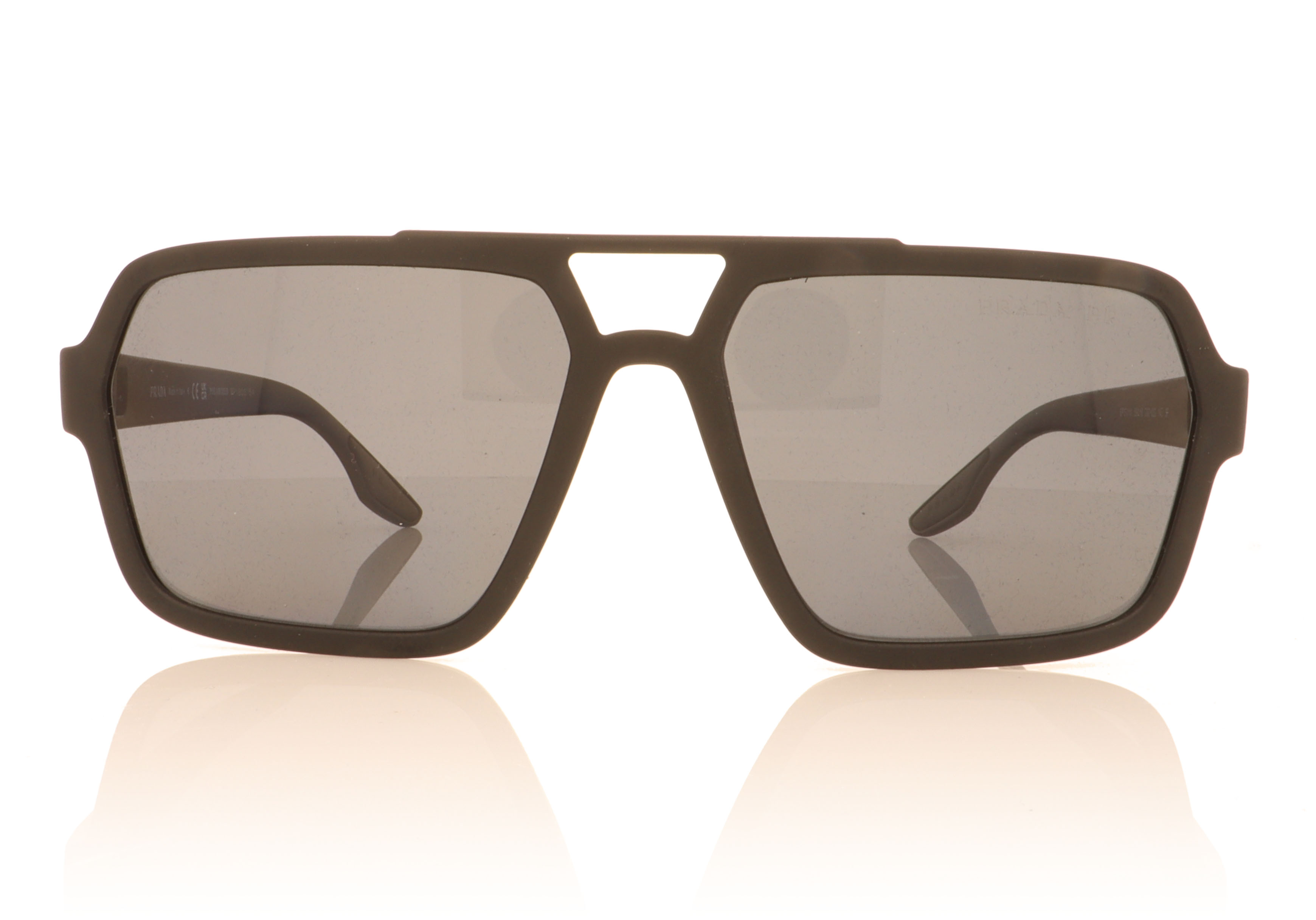 Prada Linea Rossa PS 01XS Black Rubber DG002G Sunglasses