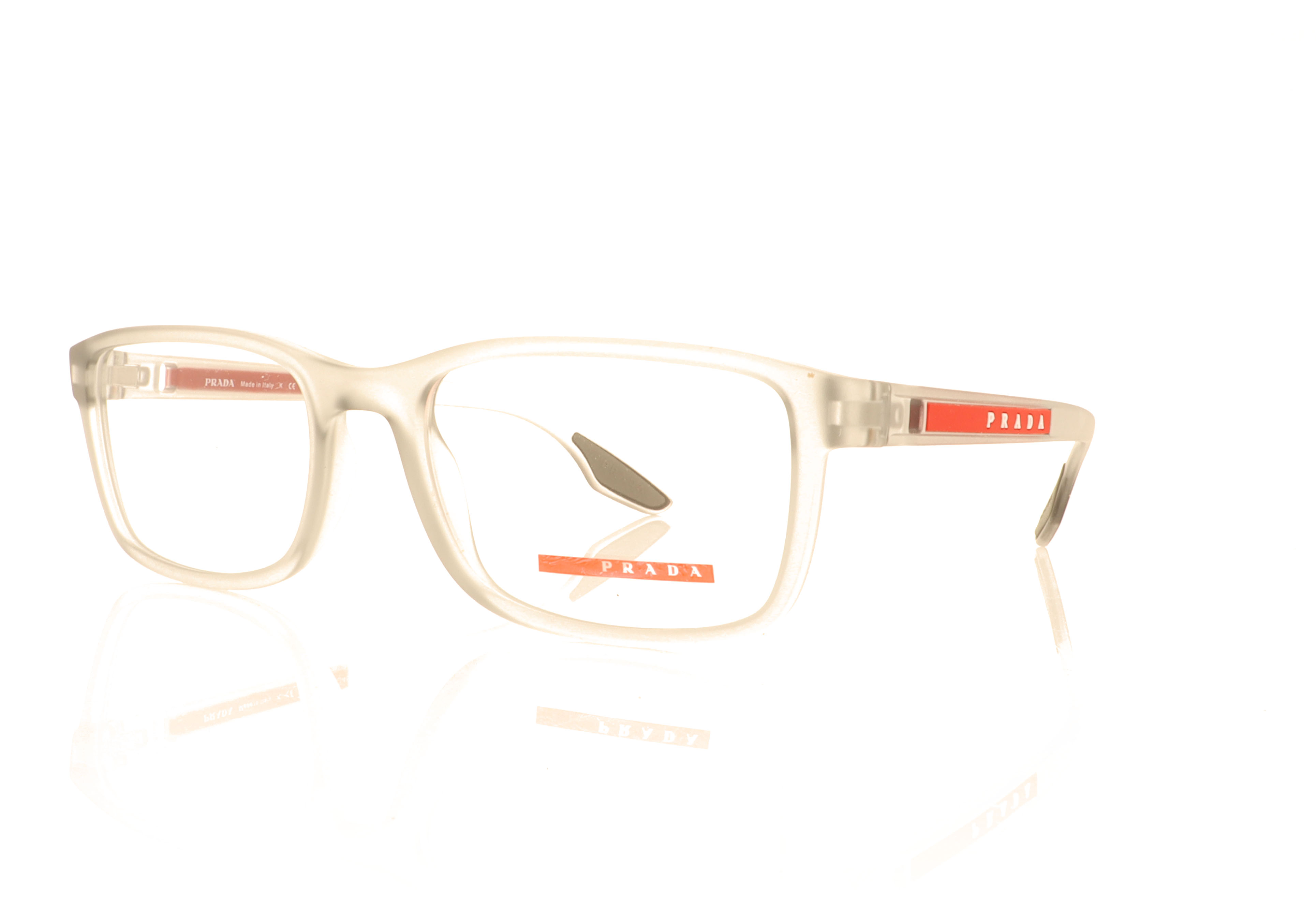 Prada Linea Rossa PS 09OV Grey Transparent 14C1O1 Glasses