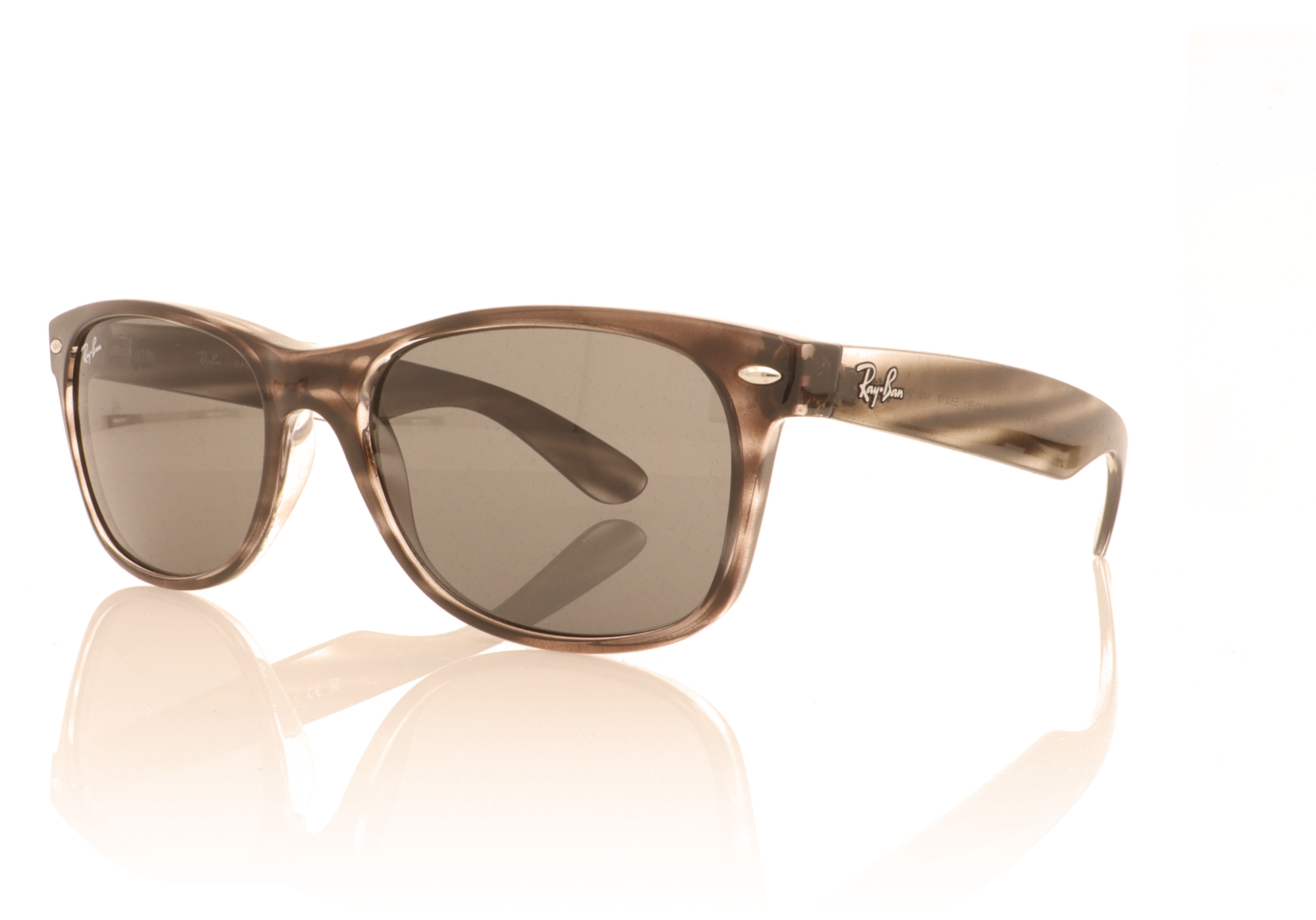 Ray-Ban NEW WAYFARER RB2132 Striped Grey 6430B1 Sunglasses