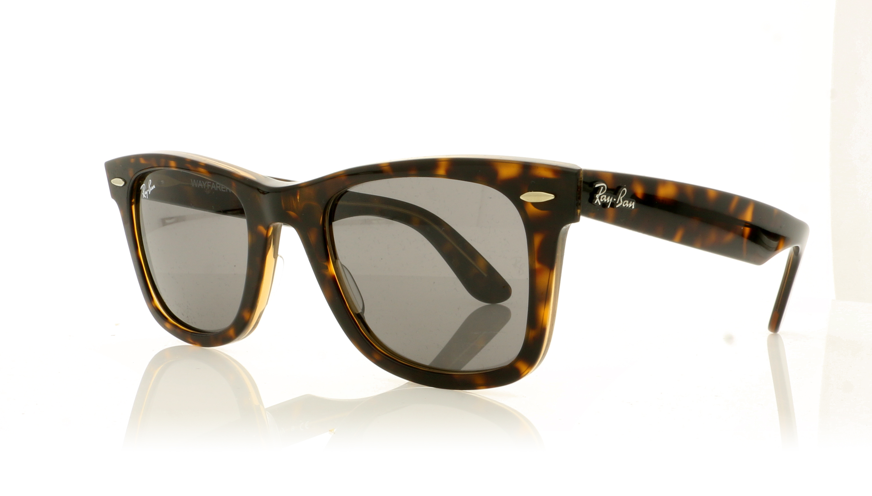 Ray-Ban WAYFARER RB2140 Havana On Transparent Brown 1292B1 Sunglasses