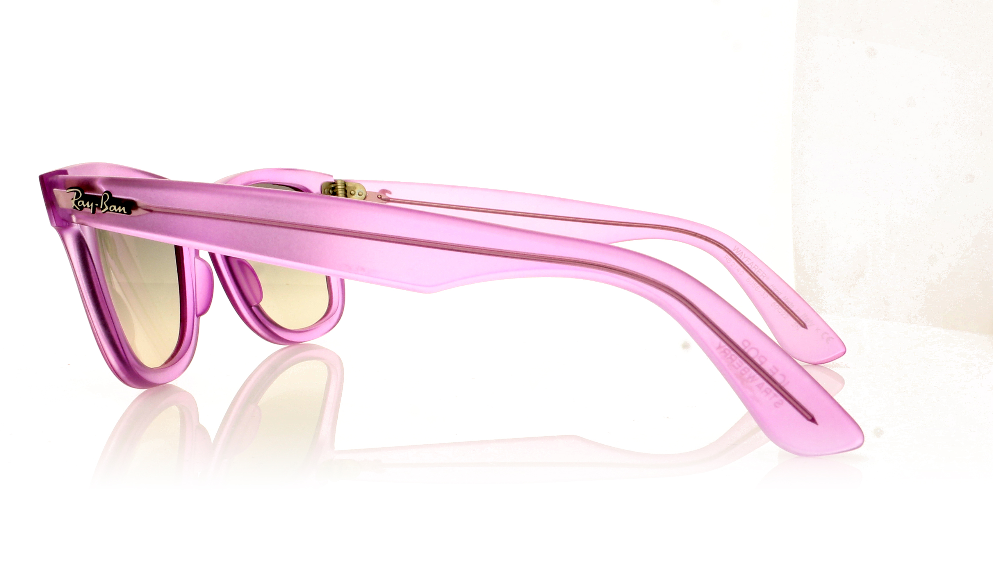 Ray-Ban Wayfarer 0RB2140 Demi Gloss Violet 605632 Sunglasses