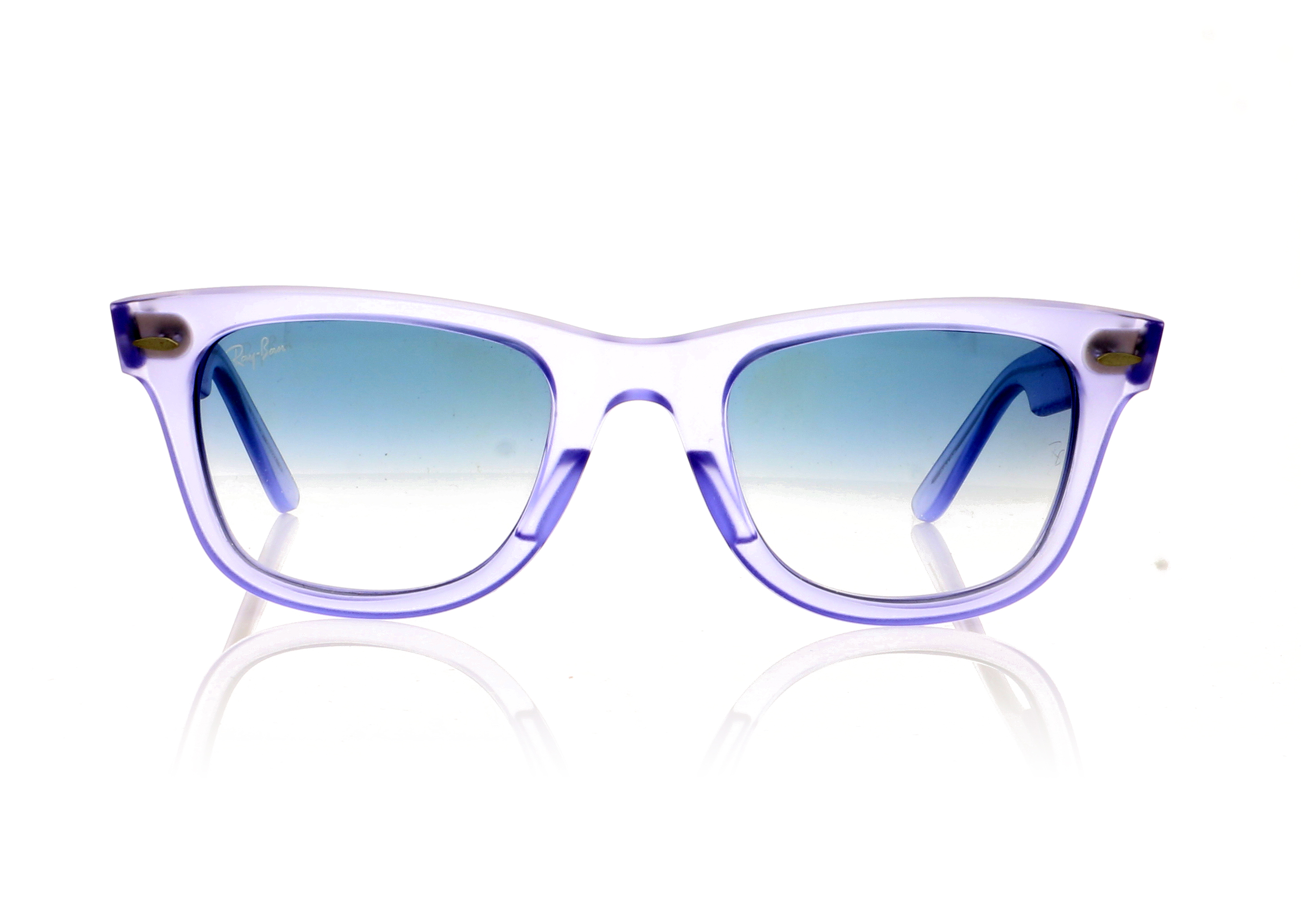 Ray-Ban Wayfarer 0RB2140 Demi Gloss Lilac 60603F Sunglasses