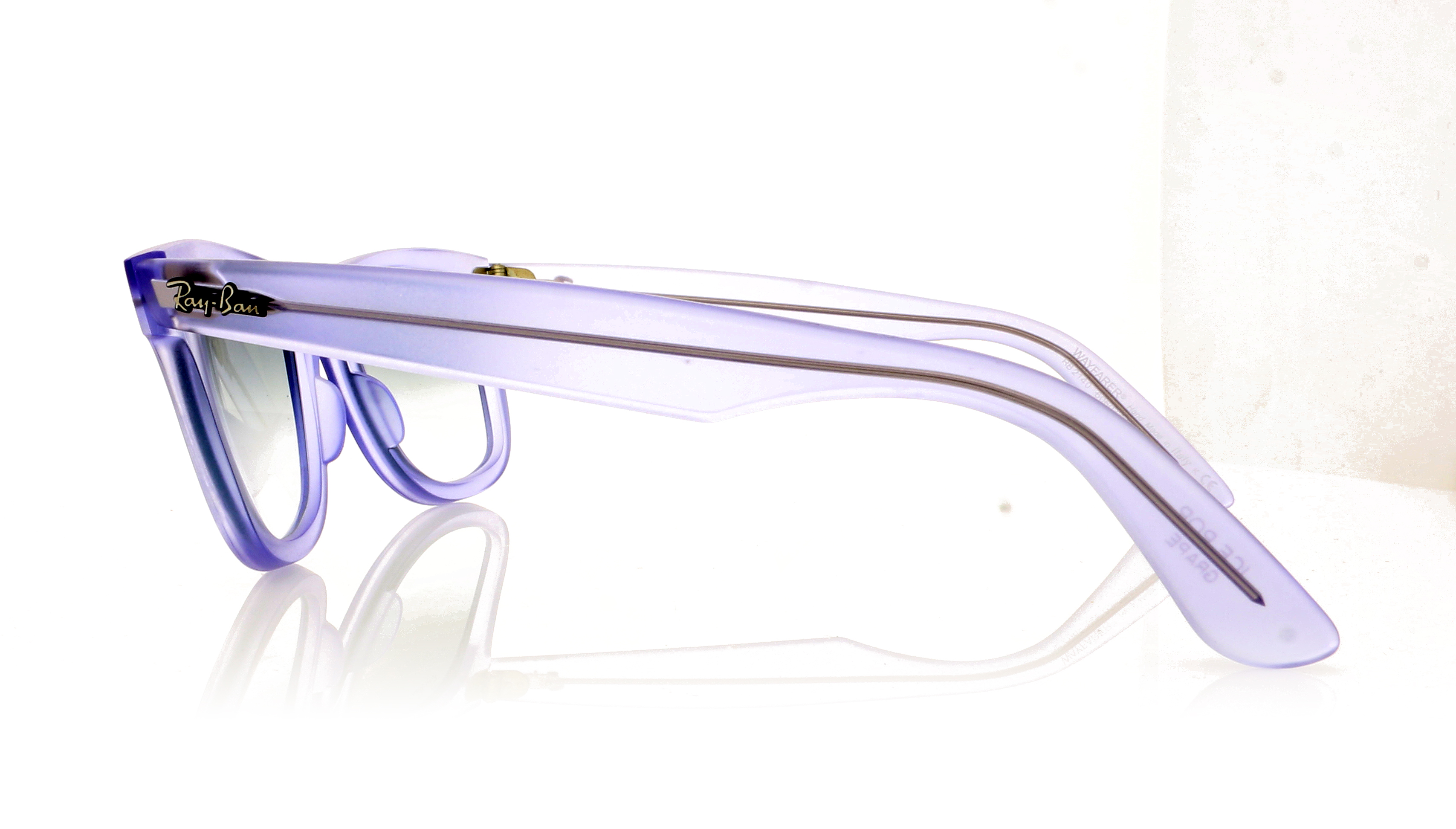 Ray-Ban Wayfarer 0RB2140 Demi Gloss Lilac 60603F Sunglasses