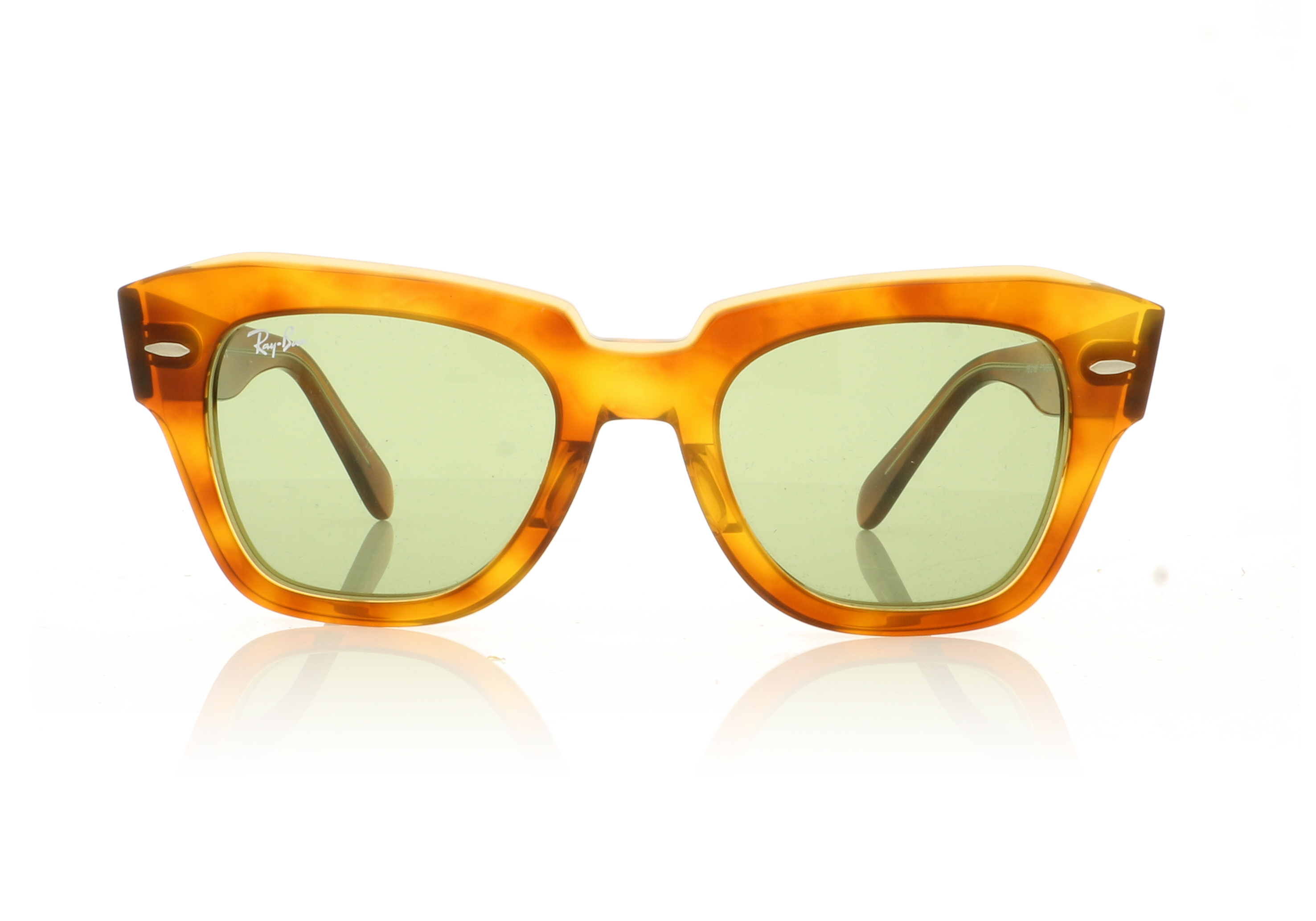 Ray-Ban State Street 0RB2186 Top Tortoise/Transparent Beige 12934E Sunglasses