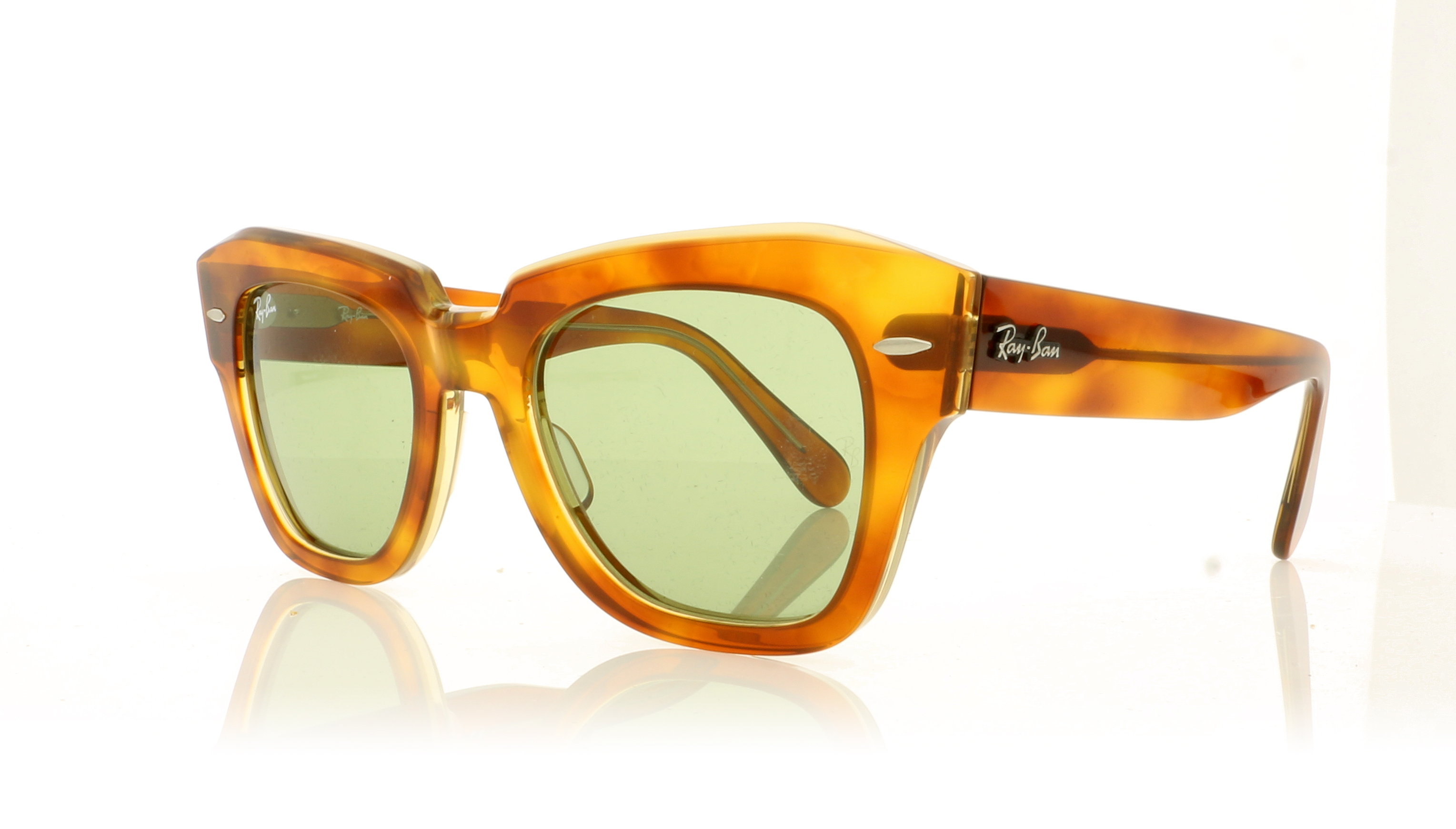 Ray-Ban State Street 0RB2186 Top Tortoise/Transparent Beige 12934E Sunglasses