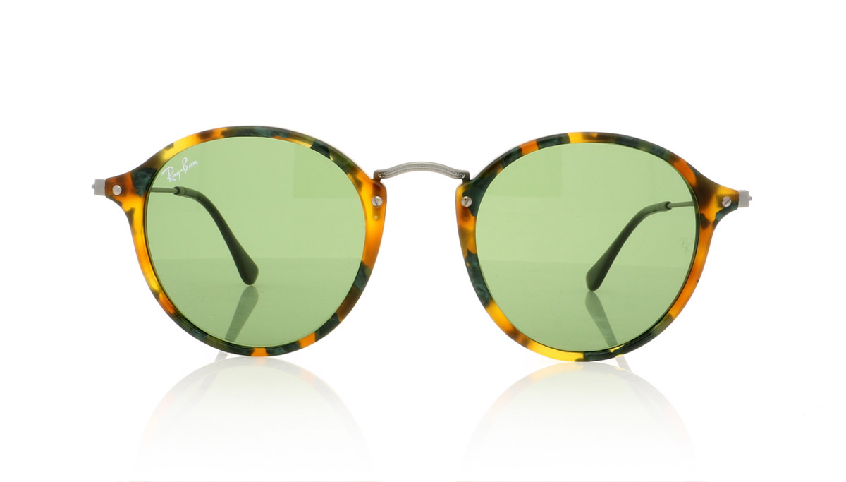 Ray-Ban RB2447 Spotted Green Hav 11594E Sunglasses
