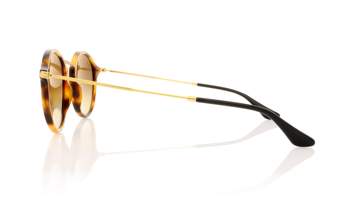 Ray-Ban Round 0RB2447 Spotted Brown Havana 11607O Sunglasses