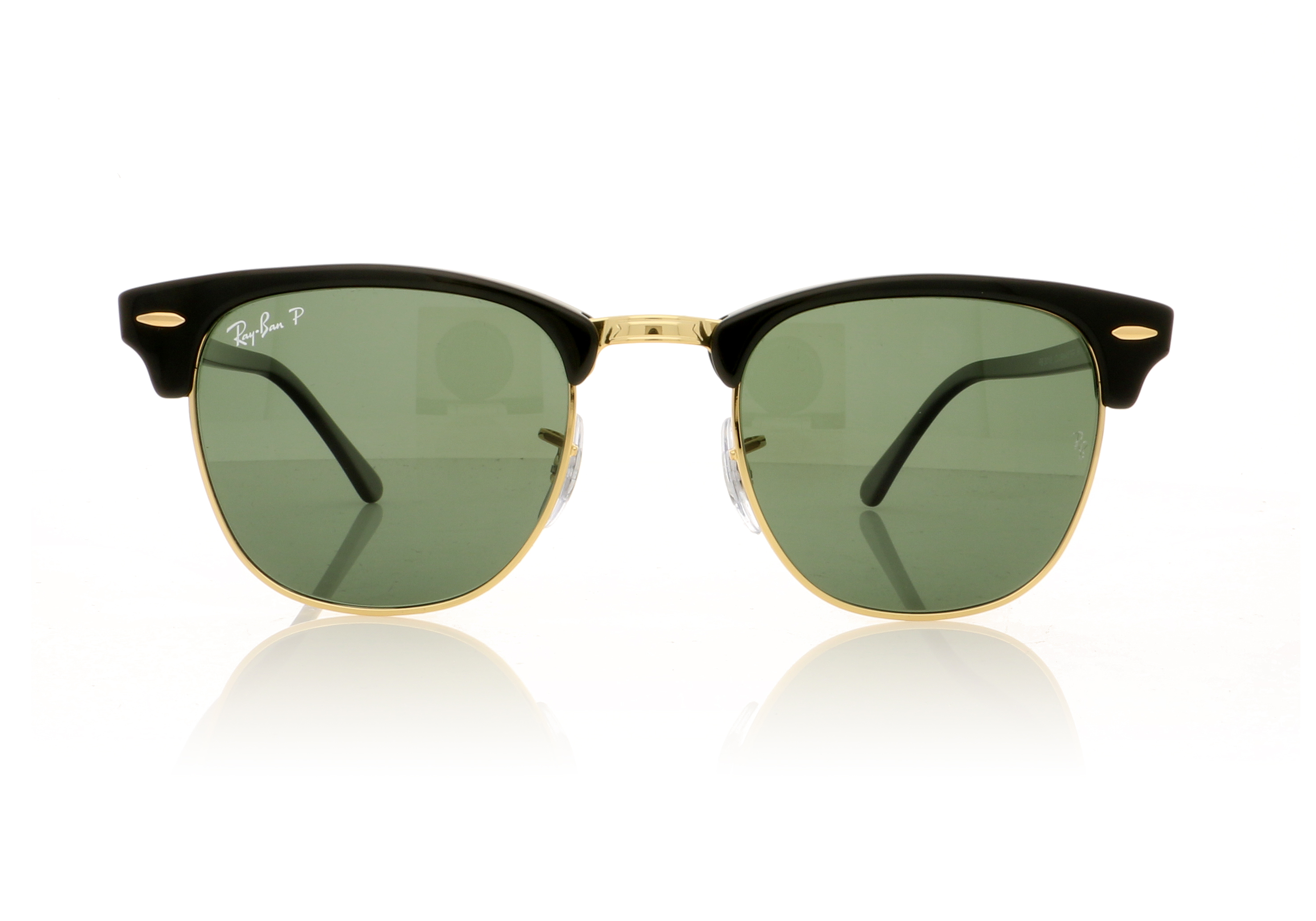 Ray-Ban CLUBMASTER RB3016 Black On Gold 901/58 Sunglasses