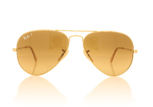 Picture of Ray-Ban 0RB3025 112/M2 Matte Gold Sunglasses