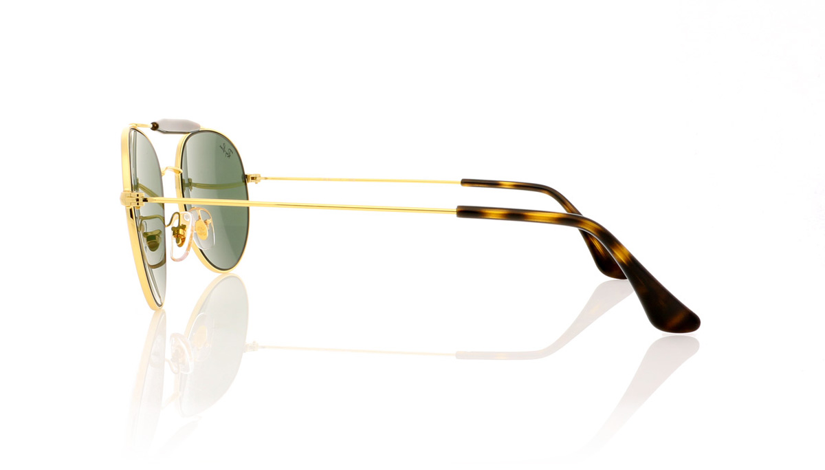 Ray-Ban RB 3540 0RB3540 Gold/Green Lens 1 Sunglasses