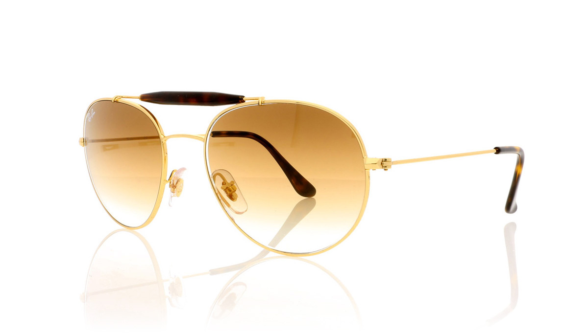 Ray-Ban RB3540 Gold /Brown Graduated 110/51 Sunglasses