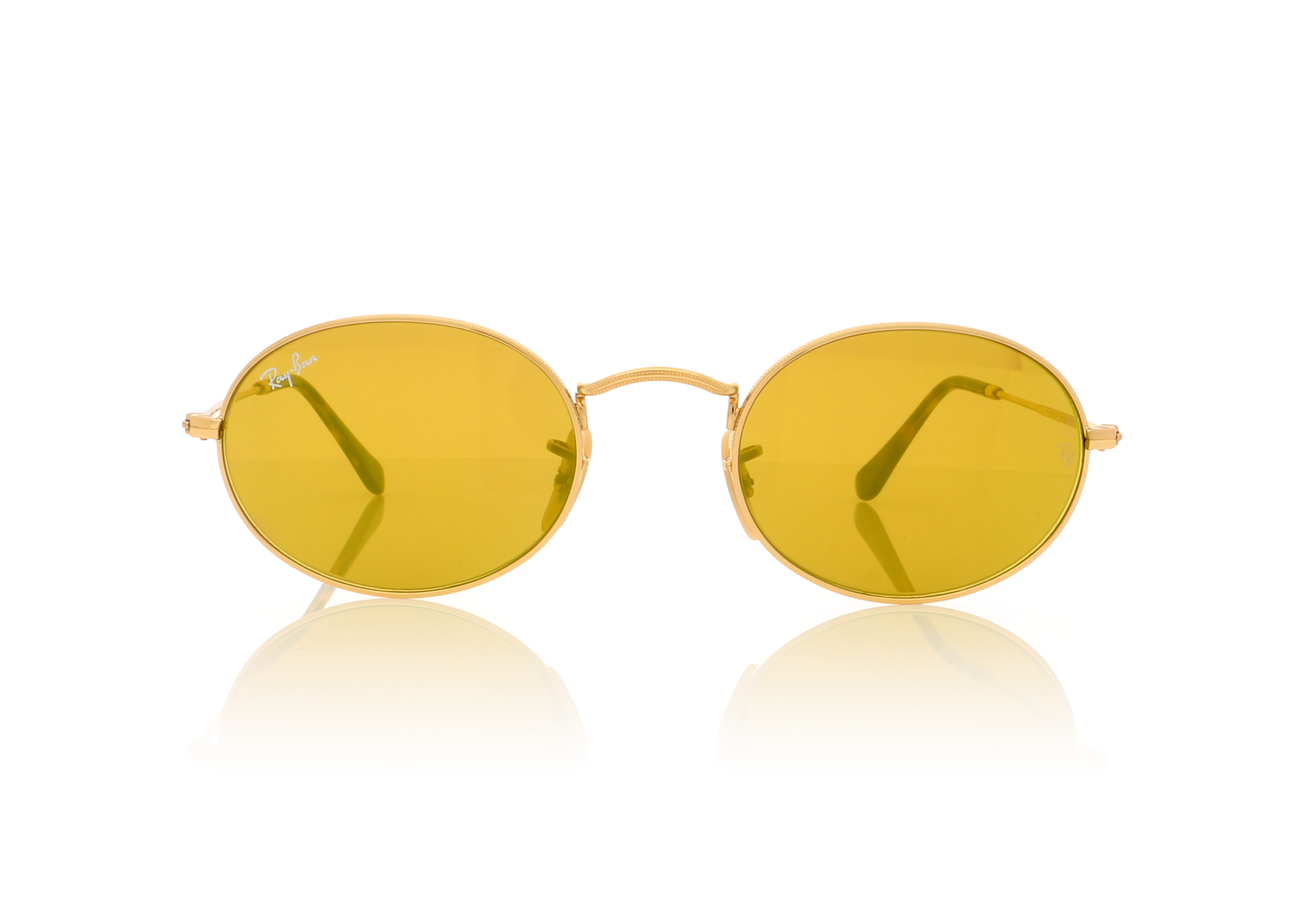 Ray-Ban Oval RB3547N Gold/gold flash lenses 001/93 Sunglasses