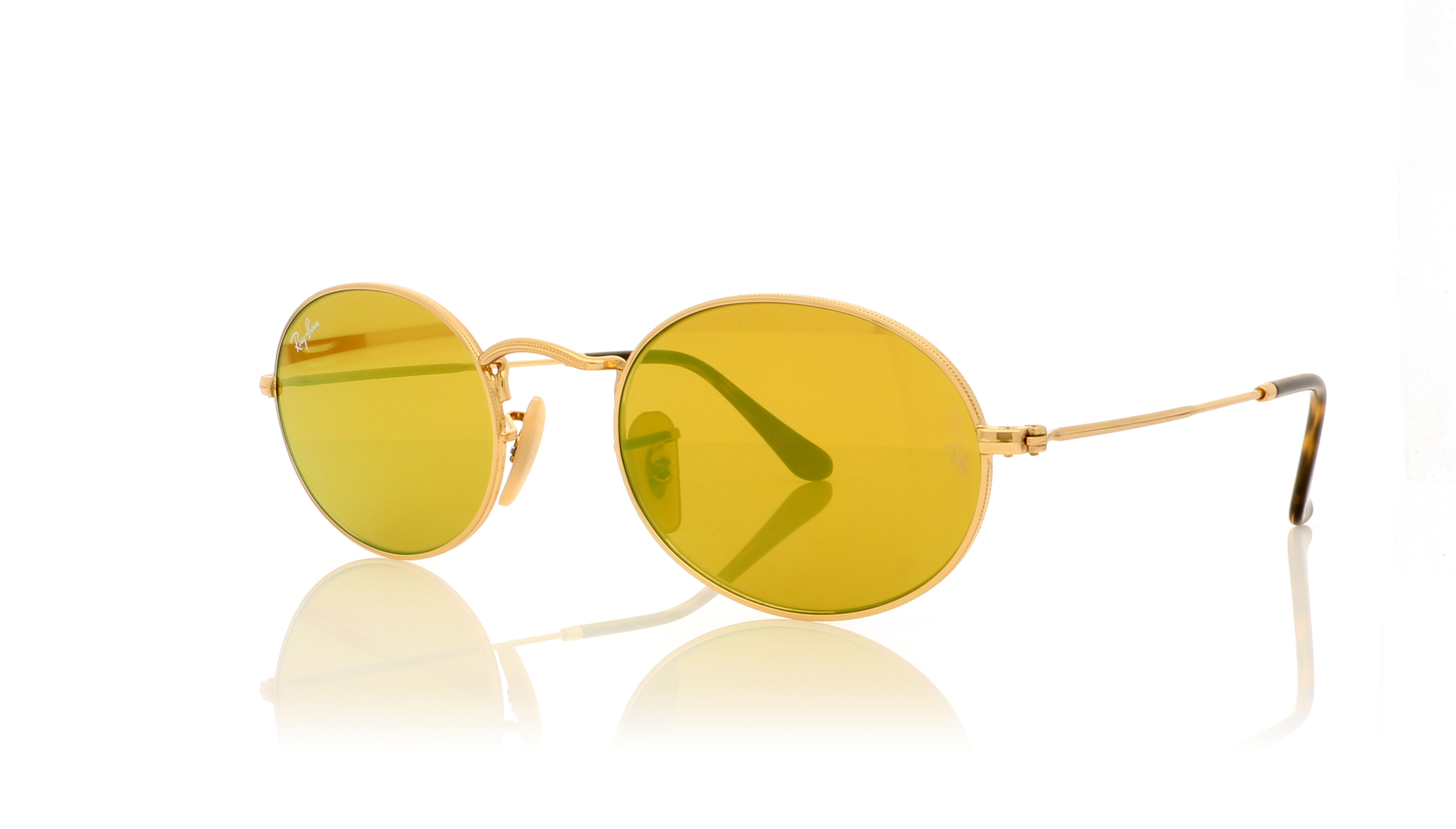 Ray-Ban Oval RB3547N Gold/gold flash lenses 001/93 Sunglasses