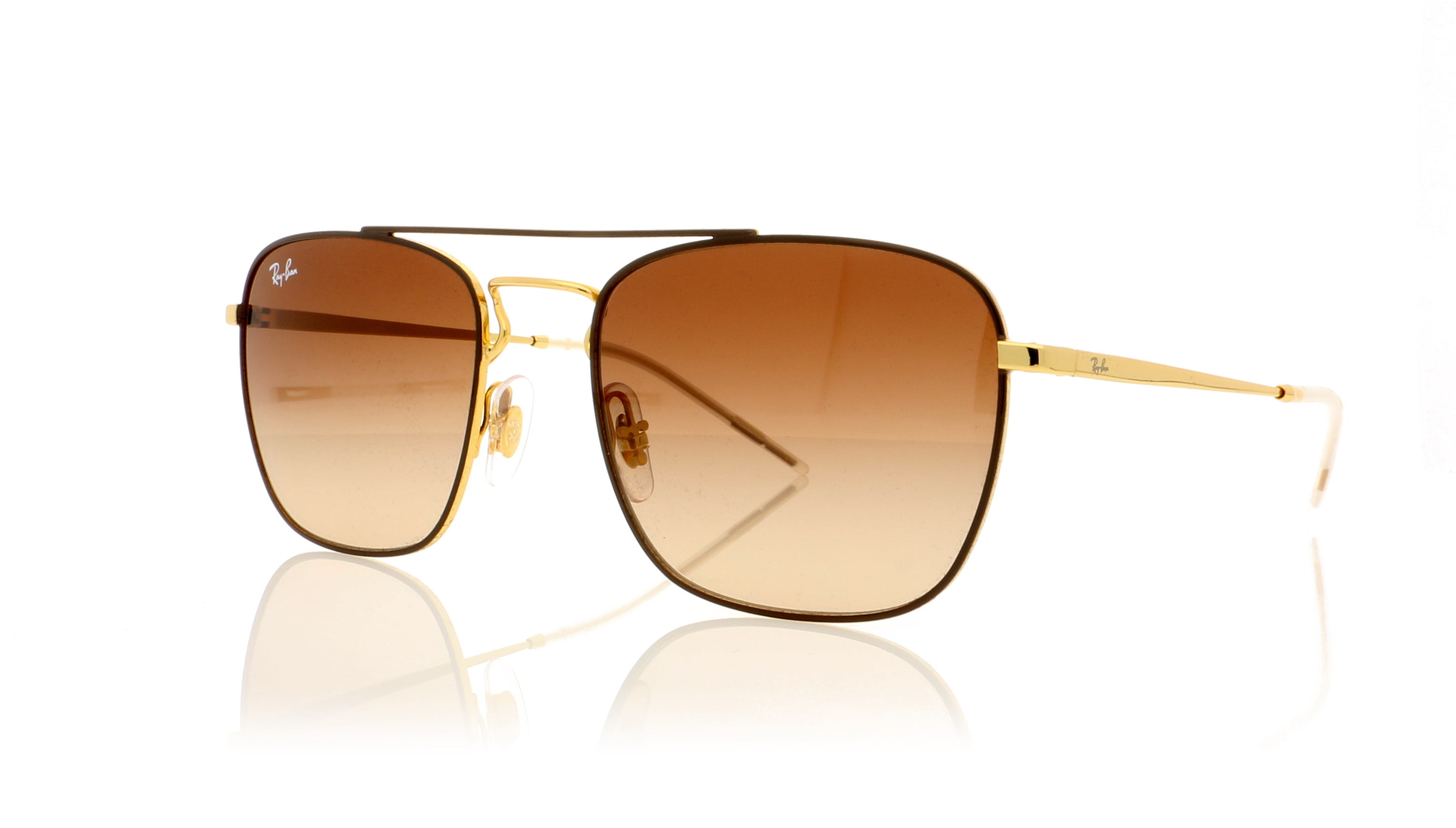 Ray-Ban RB3588 Brown On Gold 905513 Sunglasses