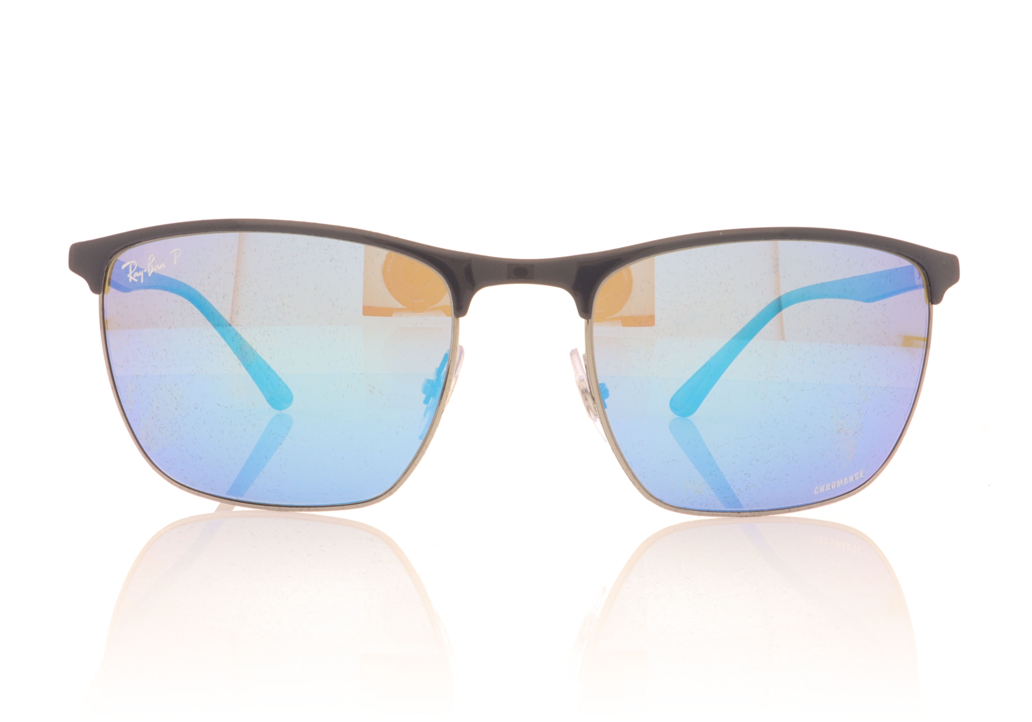 Ray-Ban RB3686 Blue On Gunmetal 92044L Sunglasses