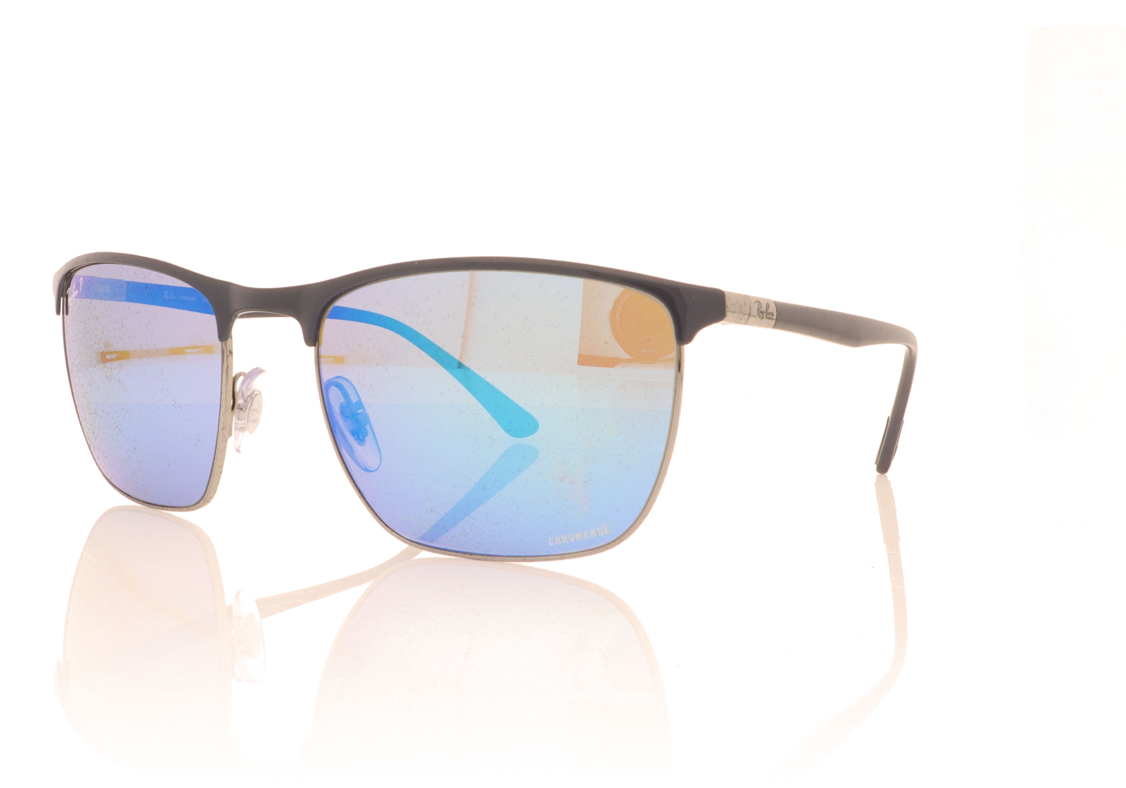 Ray-Ban RB3686 Blue On Gunmetal 92044L Sunglasses