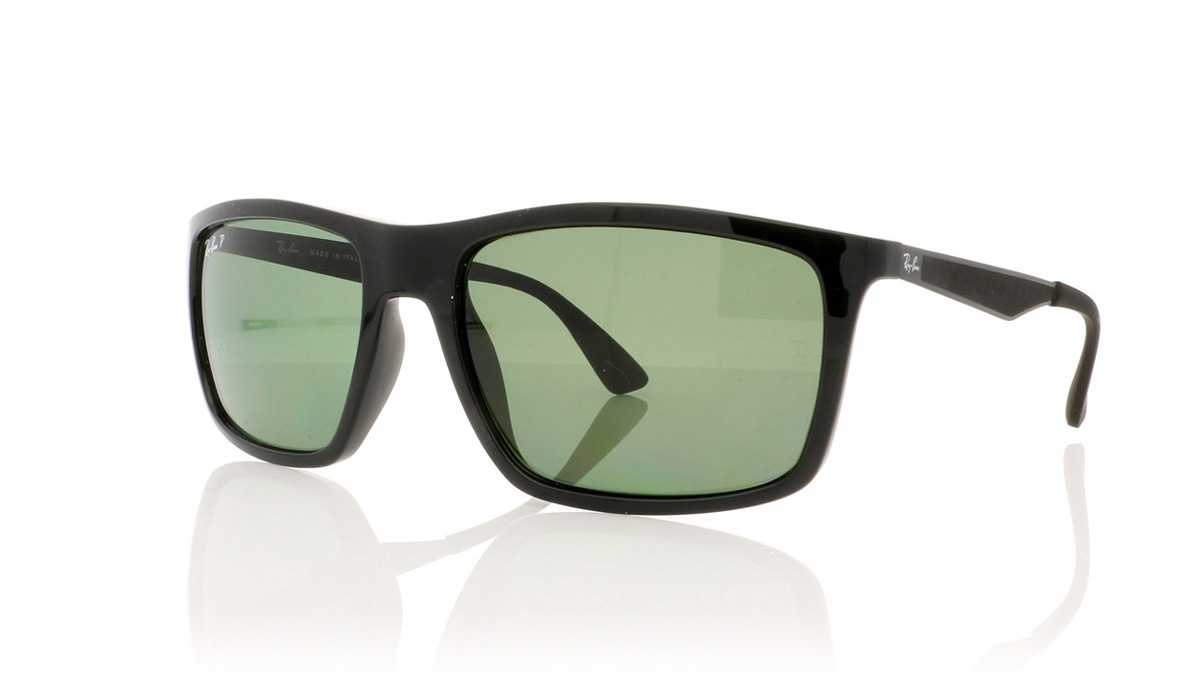 Ray-Ban RB 4228 0RB4228 Black/Polarised Green Lenses 6019A Sunglasses