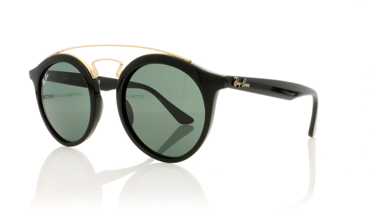 Ray-Ban RB 4256 0RB4256 Black/Green Lens 60171 Sunglasses