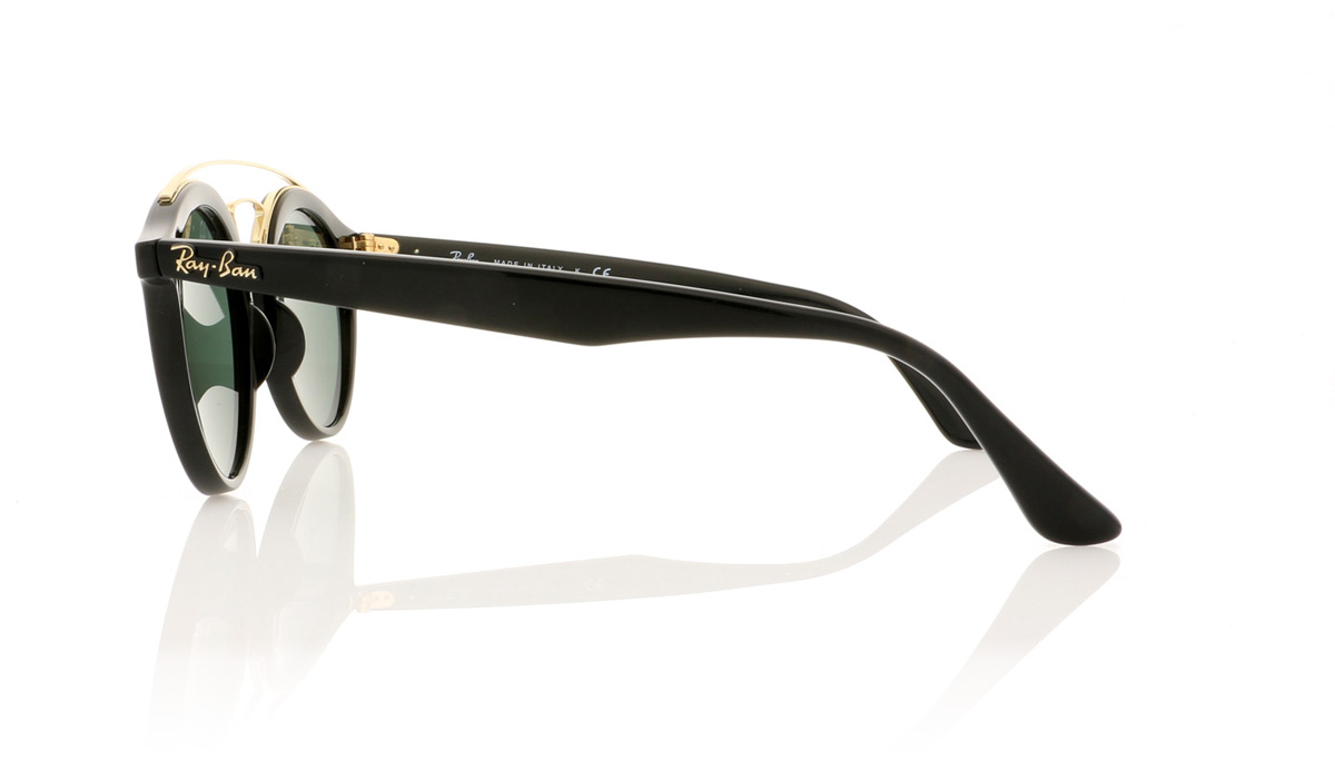 Ray-Ban RB 4256 0RB4256 Black/Green Lens 60171 Sunglasses