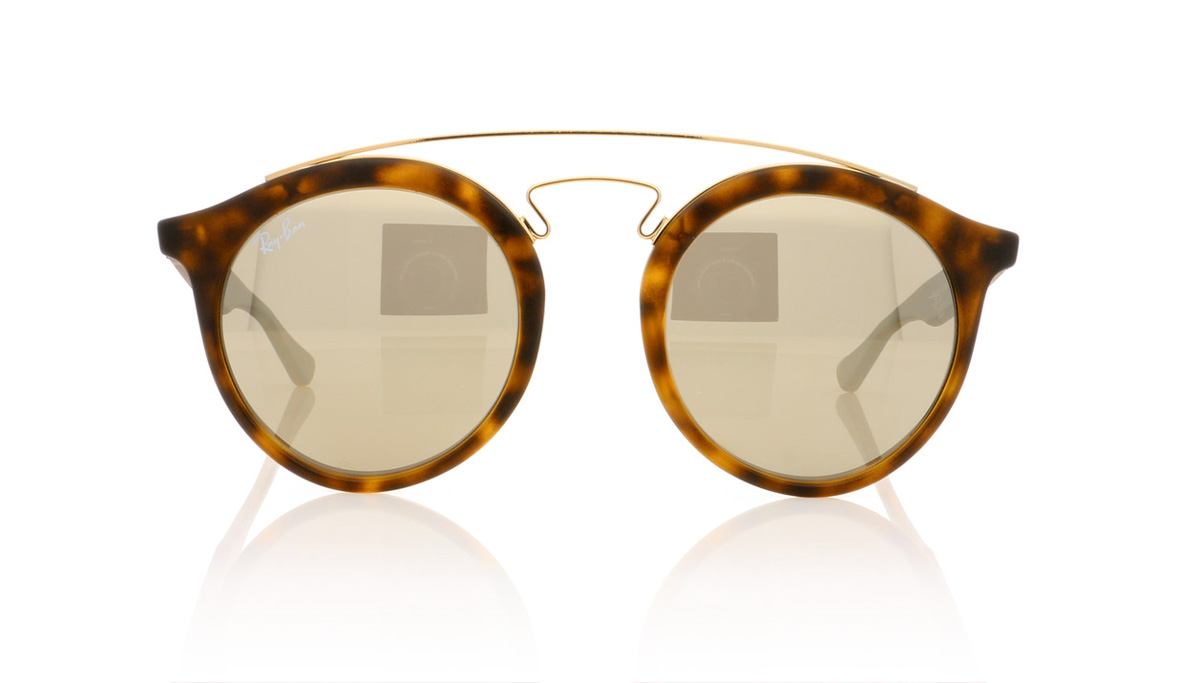 Ray-Ban RB 4256 0RB4256 Matte Havana/Brown Mirror Gold 60925A Sunglasses