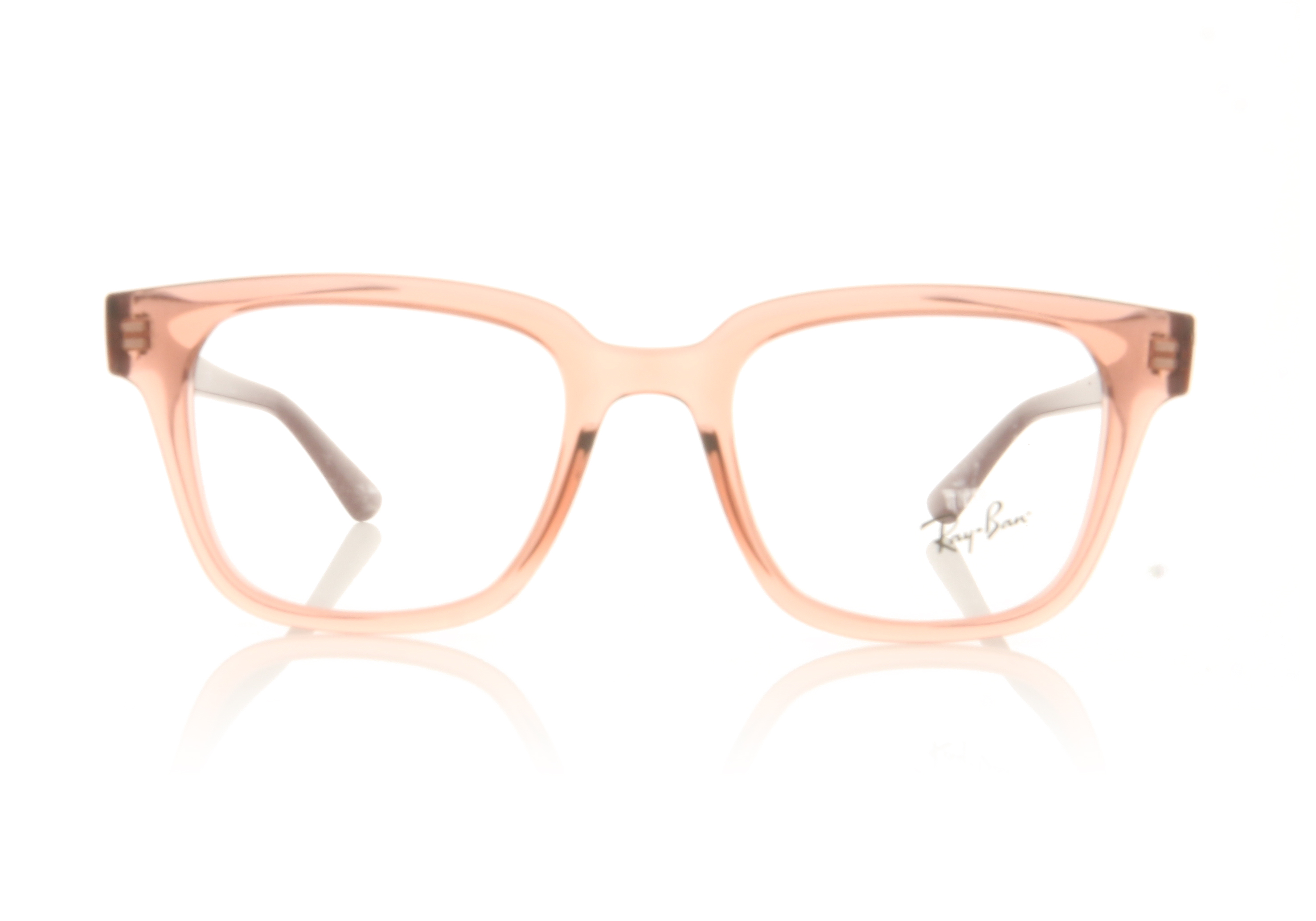 Ray-Ban 0RX4323V Transparent Light Red 5942 Glasses