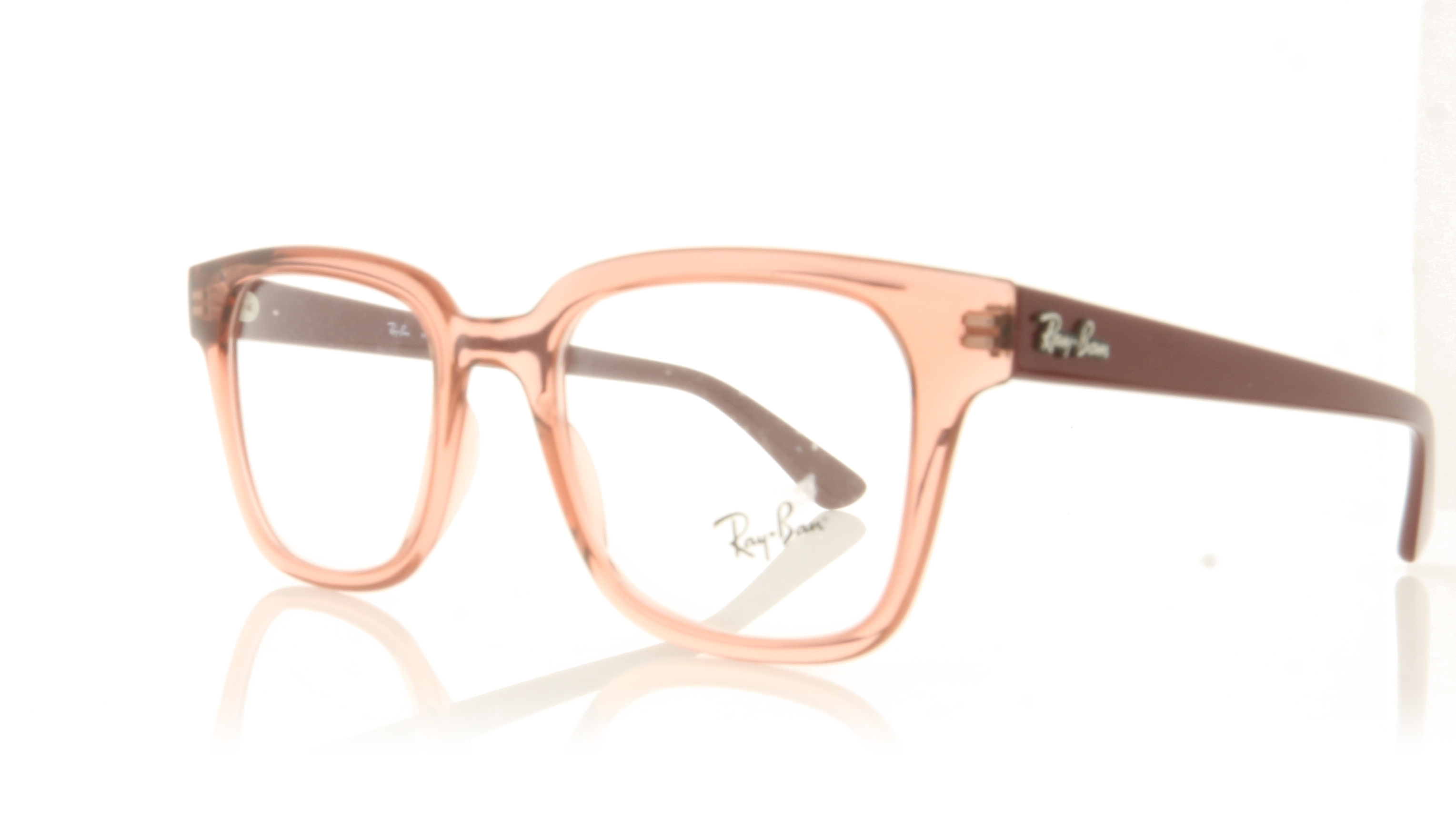 Ray-Ban 0RX4323V Transparent Light Red 5942 Glasses
