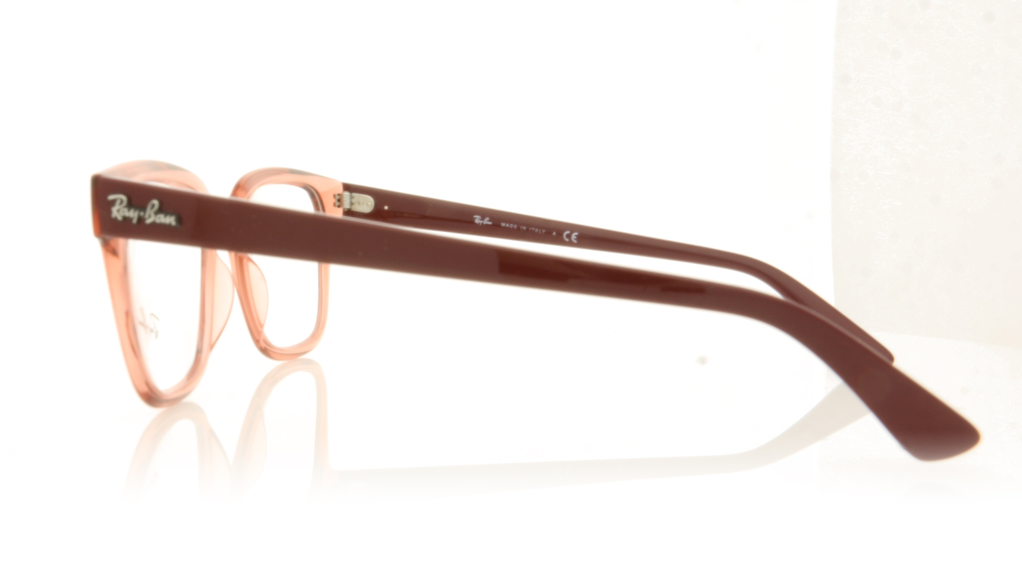 Ray-Ban 0RX4323V Transparent Light Red 5942 Glasses