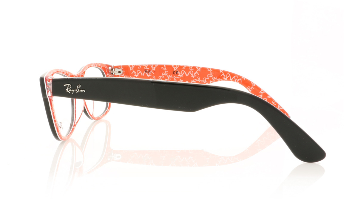 Ray-Ban New Wayfarer 0RX5184 Top Black On Texture Red 2479 Glasses