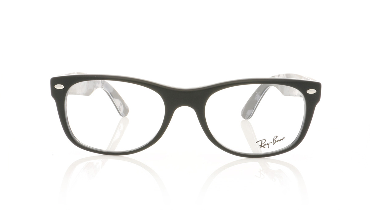 Ray-Ban New Wayfarer 0RX5184 Matte Black/Camo 5405 Glasses
