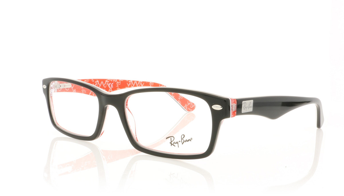 Ray-Ban RX5206 Black On Red 2479 Glasses