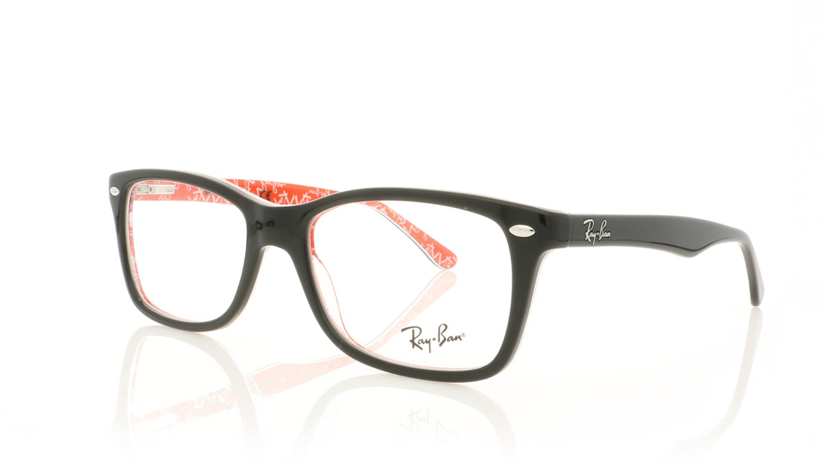 Ray-Ban RX5228 Black On Red 2479 Glasses