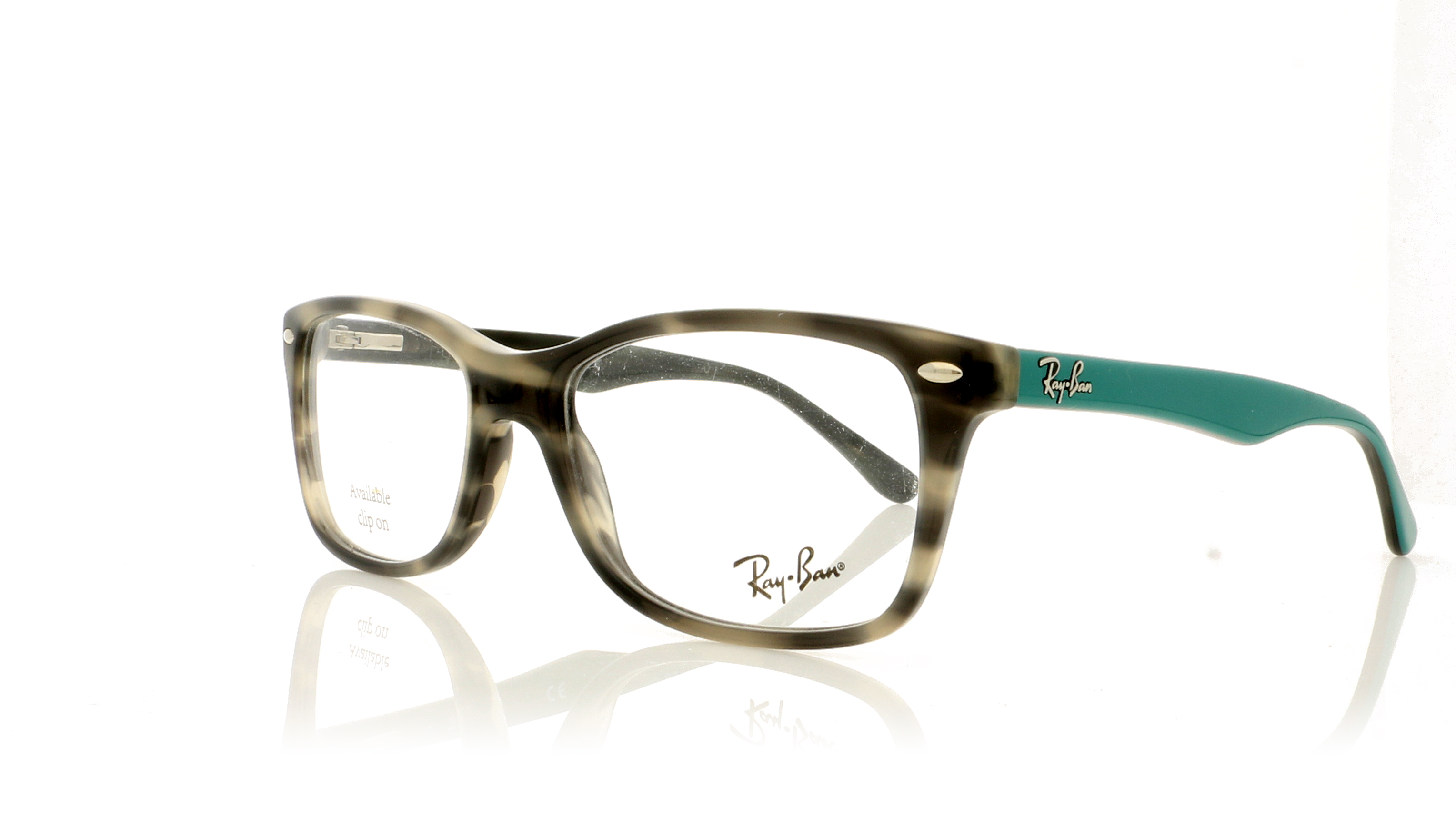 Ray-Ban 0RX5228 Grey Green Havana 5800 Glasses