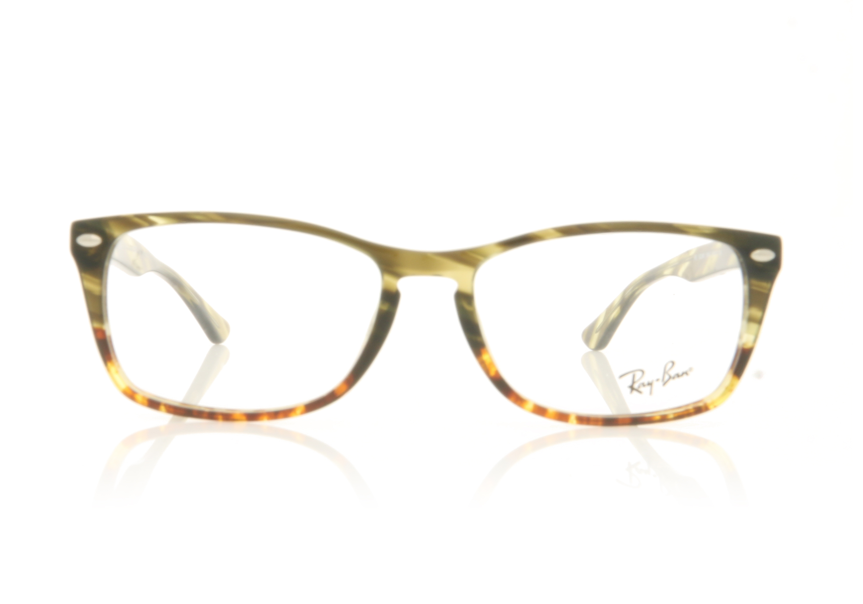 Ray-Ban 0RX5228M Green Gradient Brown Stripped 5840 Glasses