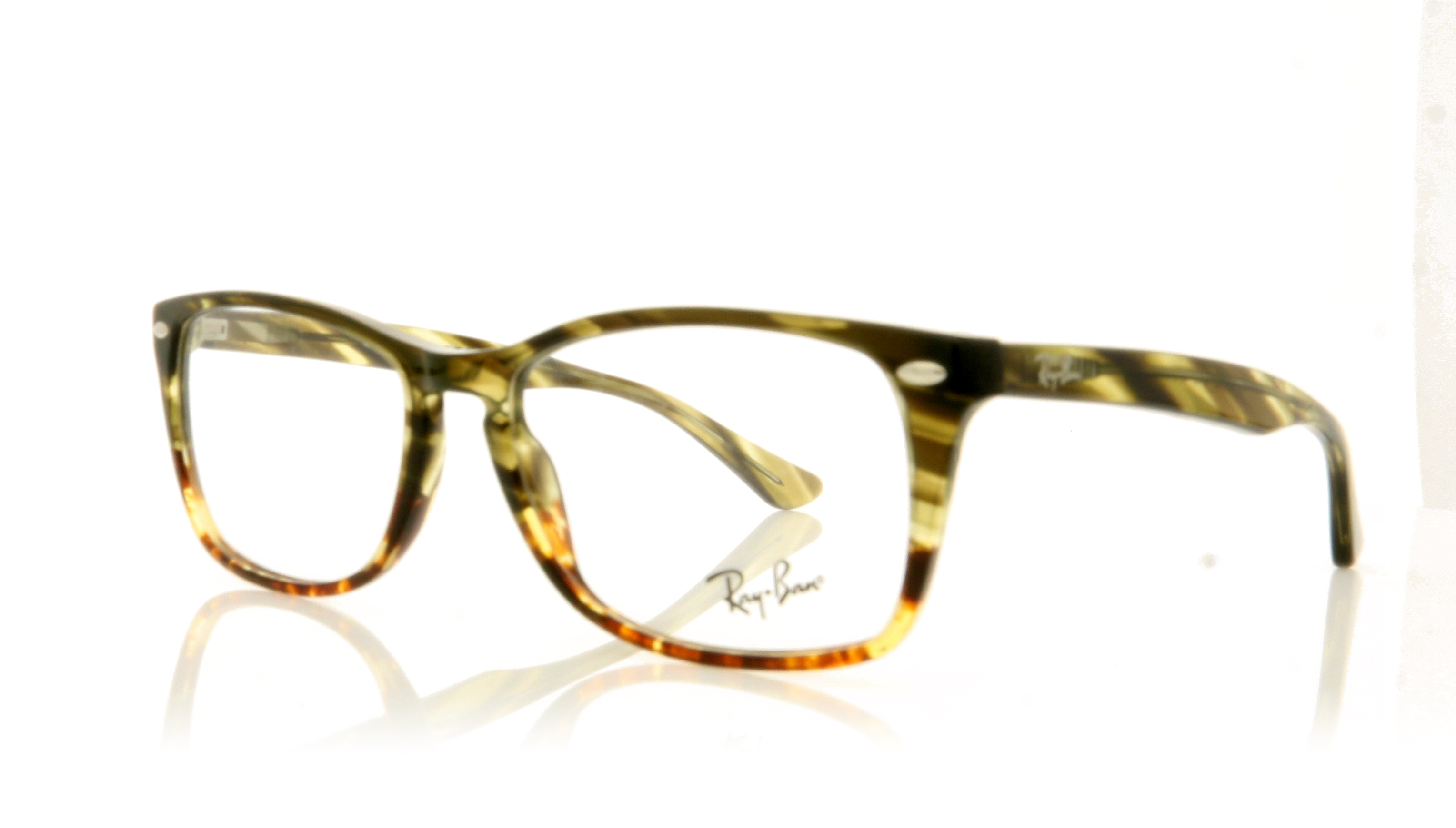 Ray-Ban 0RX5228M Green Gradient Brown Stripped 5840 Glasses