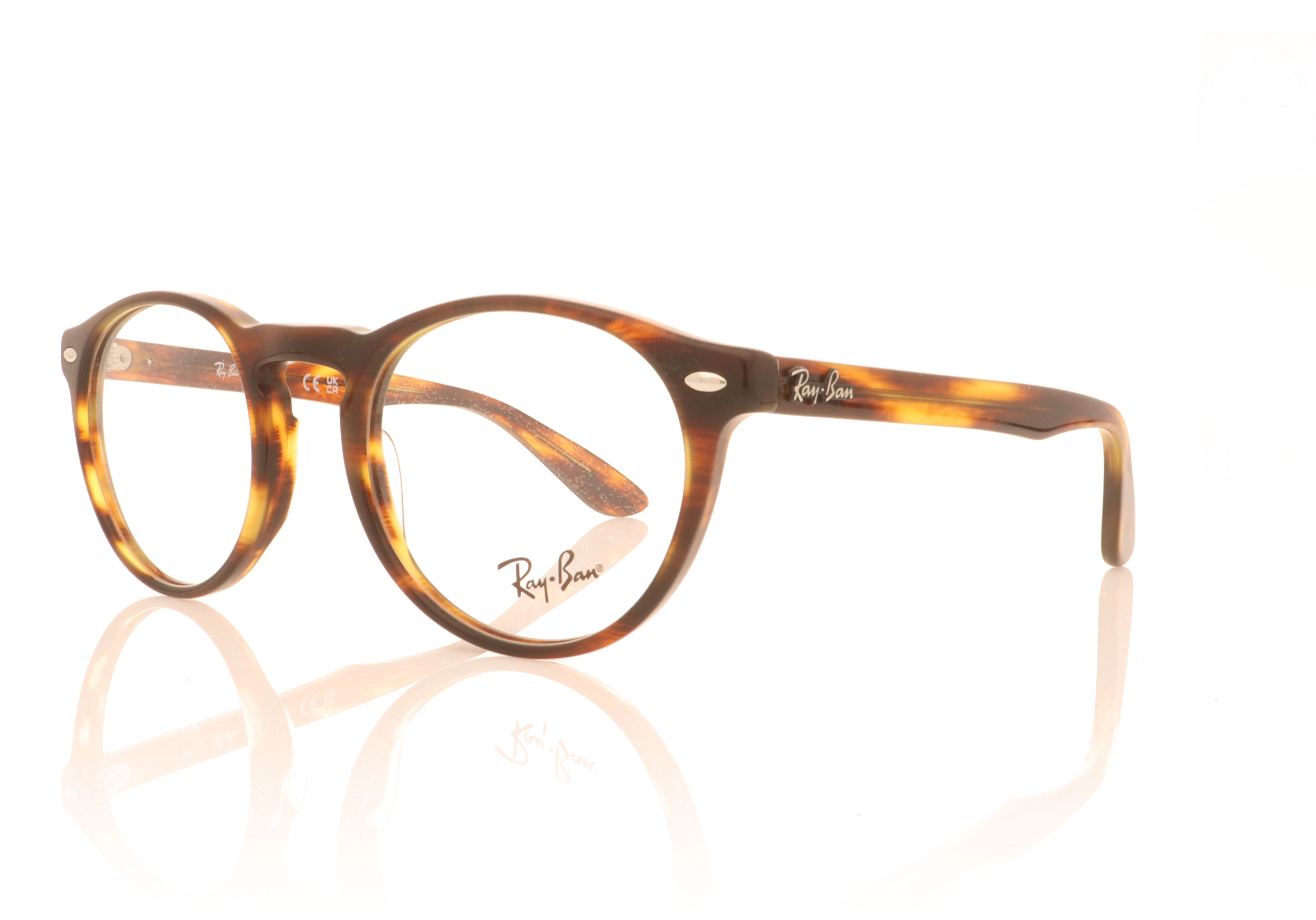 Ray-Ban RX5283 Striped Havana 2144 Glasses
