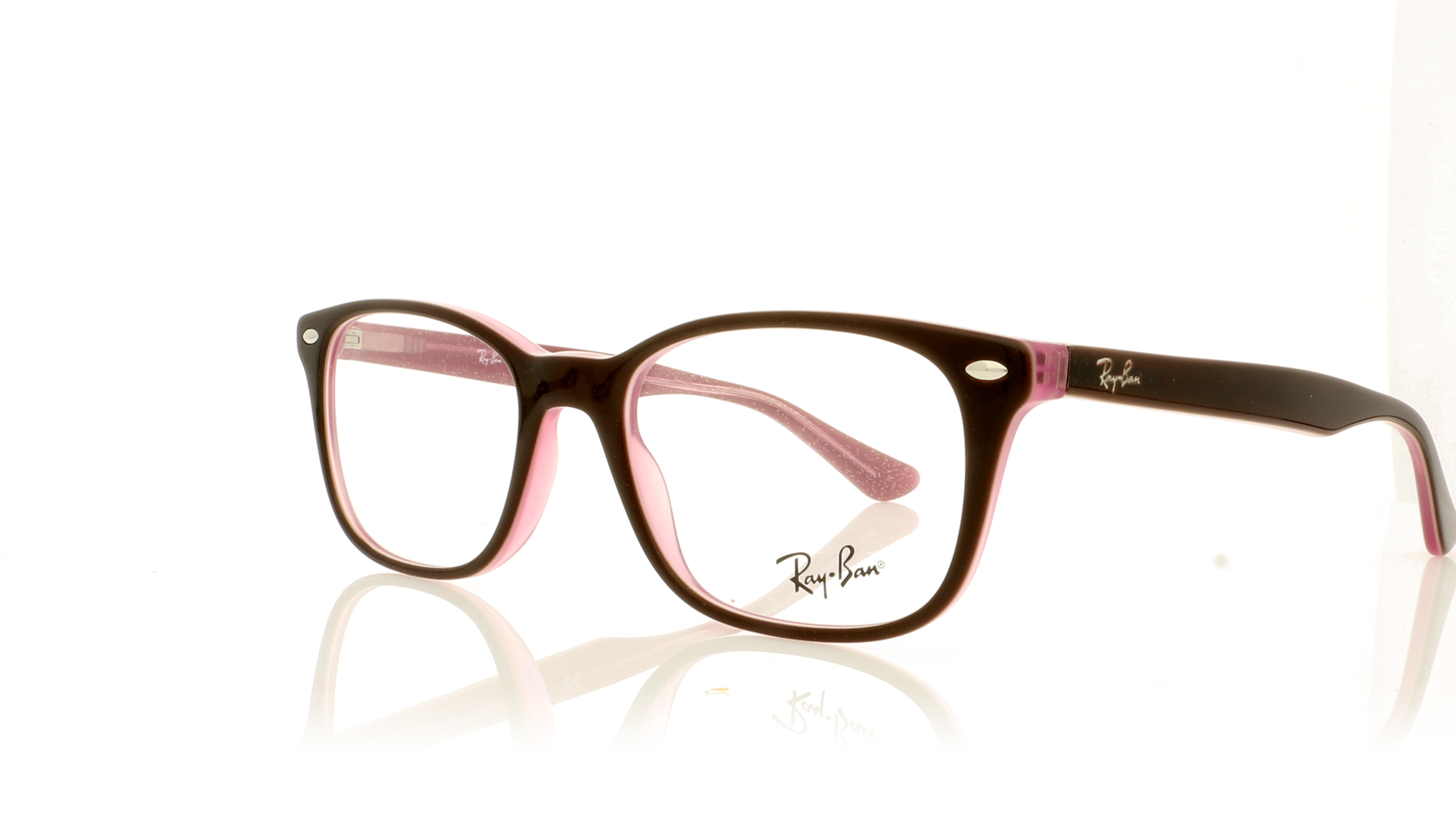 Ray-Ban 0RX5375 Top Brown On Opal Pink 2126 Glasses