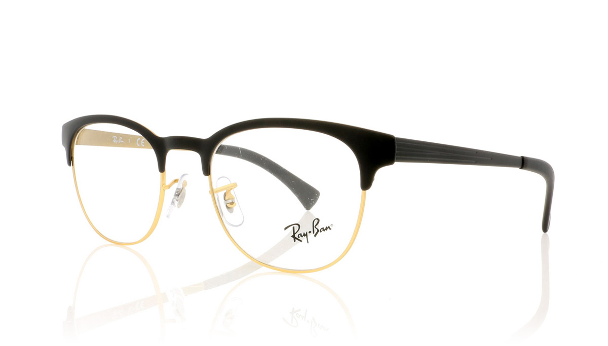 Ray-Ban 0RX6317 Top Black On Matte Gold 2833 Glasses