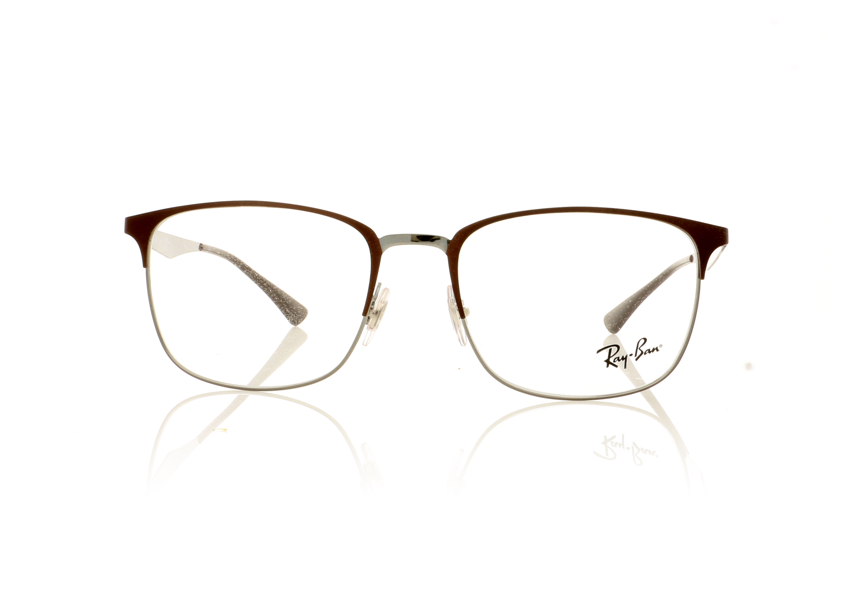 Ray-Ban 0RX6421 Top Matte Brown On Shiny Gunme 3040 Glasses