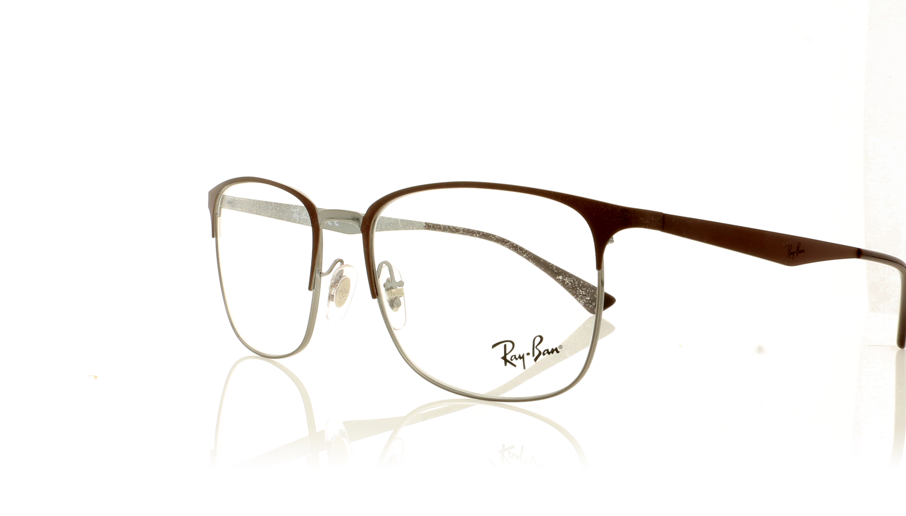 Ray-Ban 0RX6421 Top Matte Brown On Shiny Gunme 3040 Glasses
