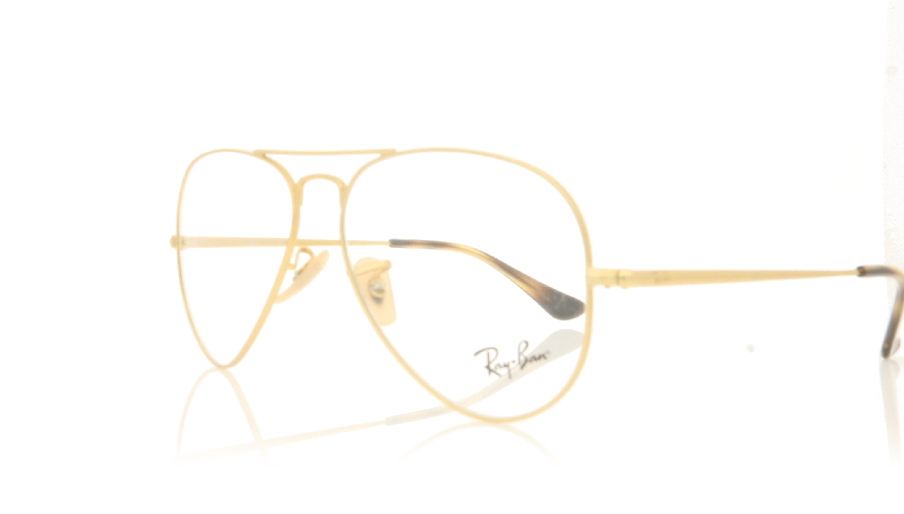 Ray-Ban Aviator 0RX6489 Matte Gold 3033 Glasses