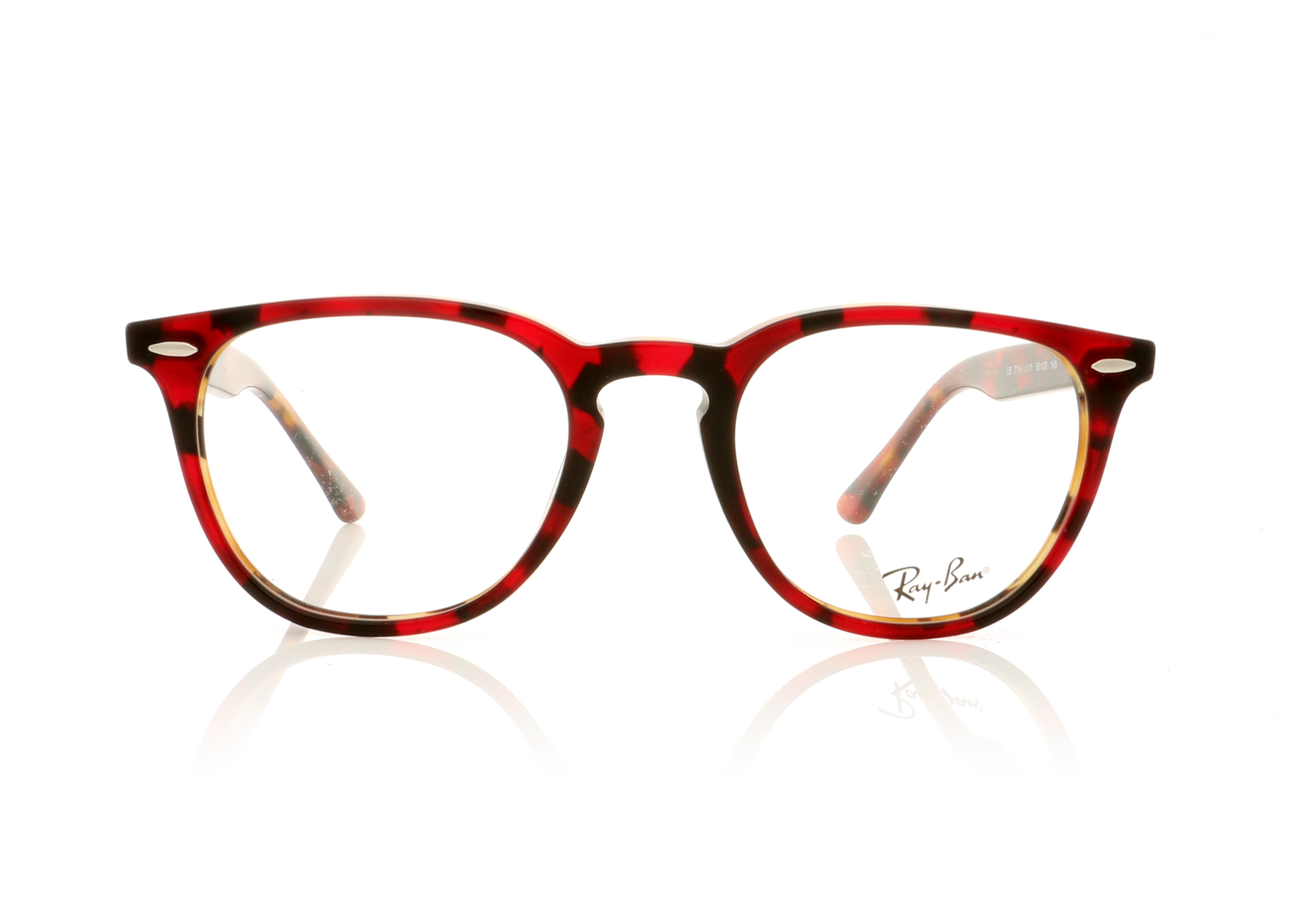 Ray-Ban 0RX7159 Top Trasp Red On Havanaorange 5911 Glasses