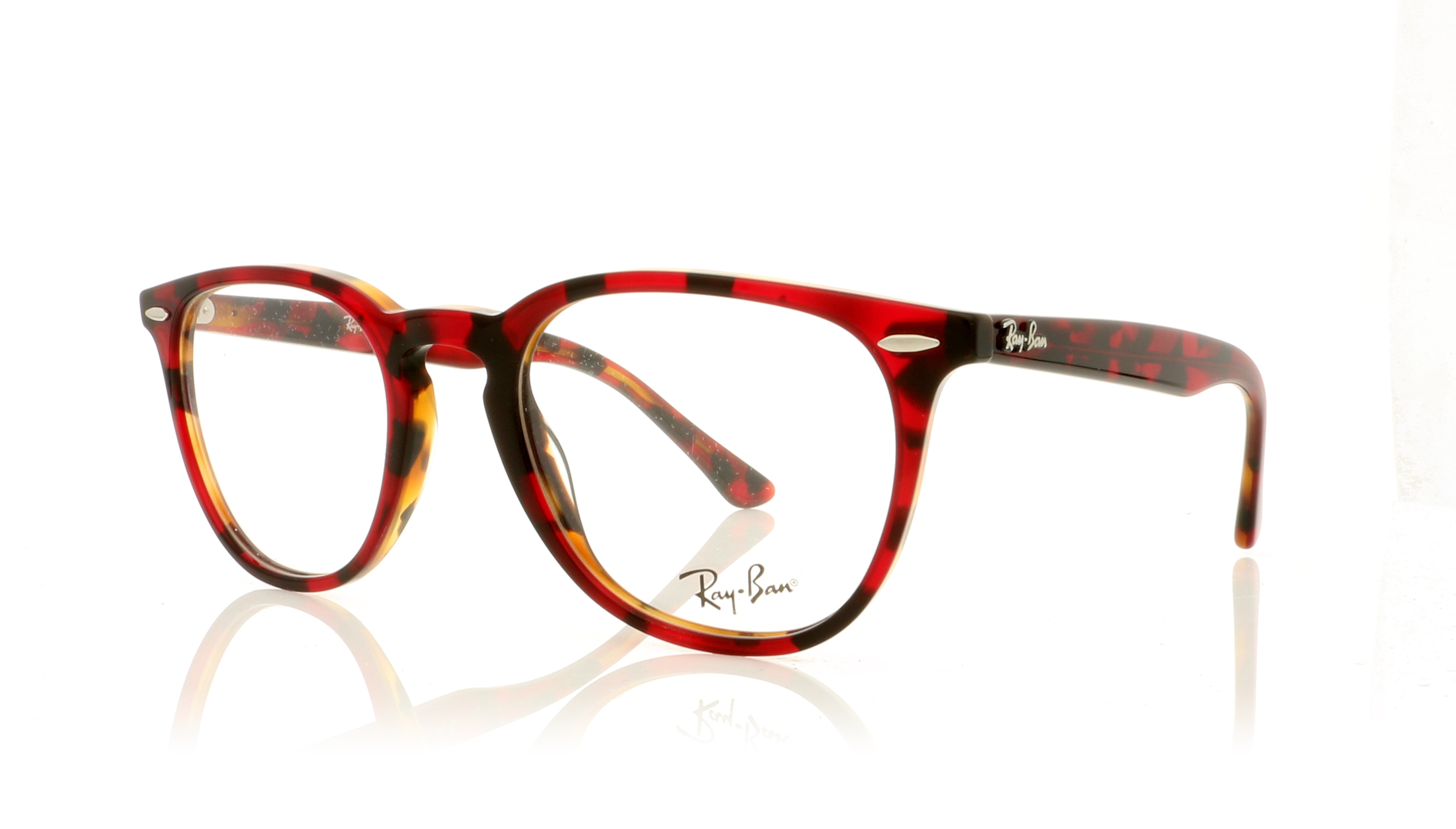 Ray-Ban 0RX7159 Top Trasp Red On Havanaorange 5911 Glasses