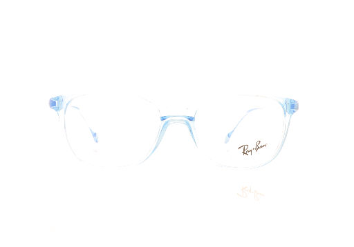 Picture of Ray-Ban 0RY1900 3836 Transparent Light Blue Glasses